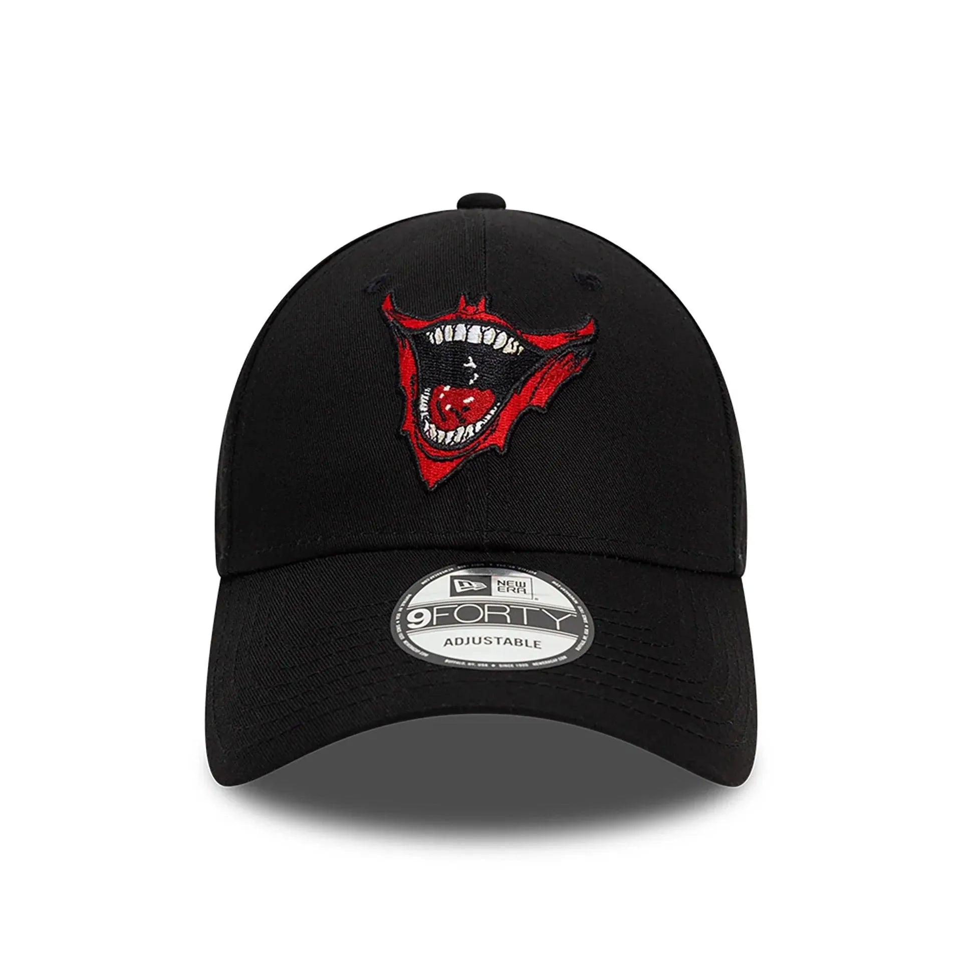 NEW ERA 9FORTY JOKER LAUGHING SMILE BLACK CAP - FAM