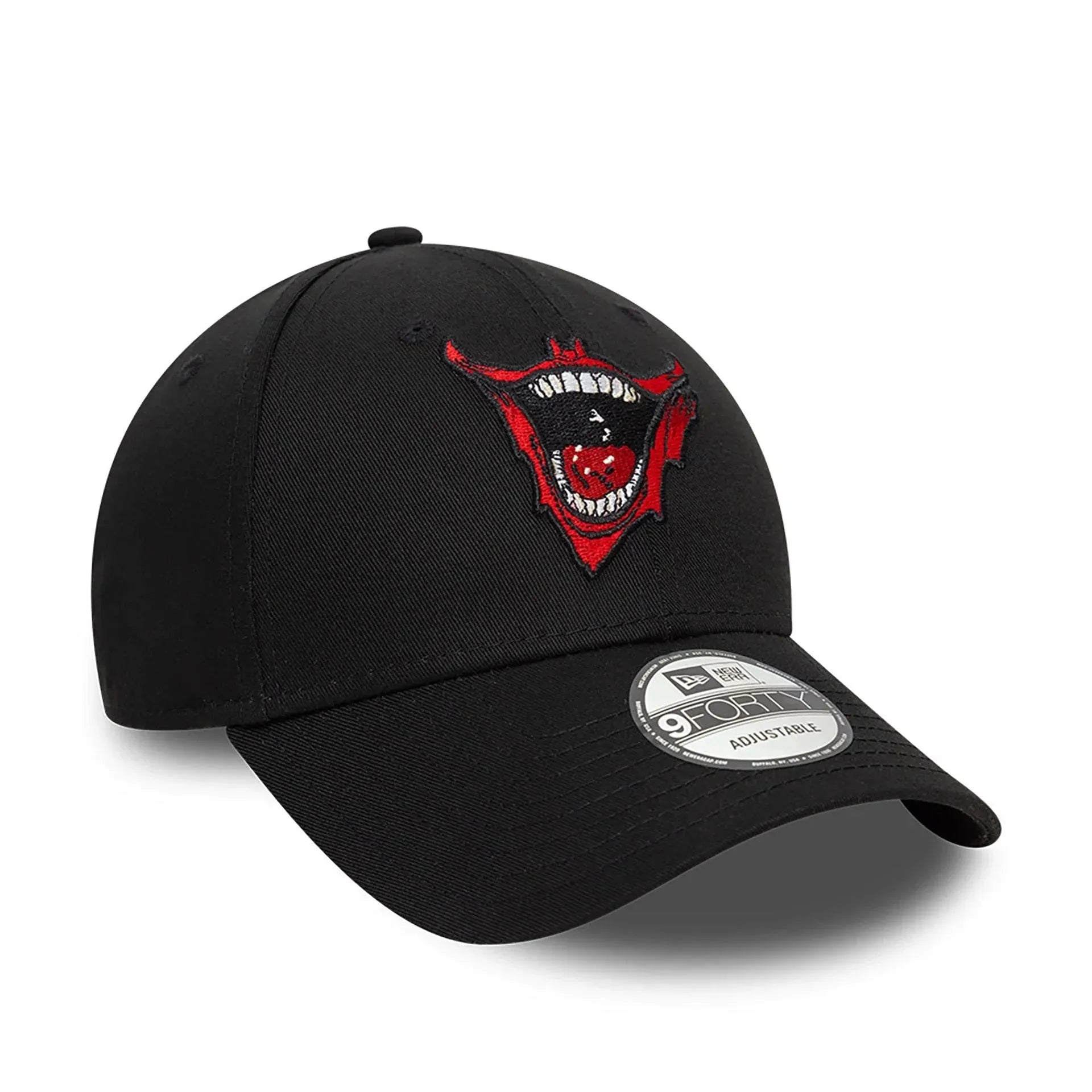 NEW ERA 9FORTY JOKER LAUGHING SMILE BLACK CAP - FAM