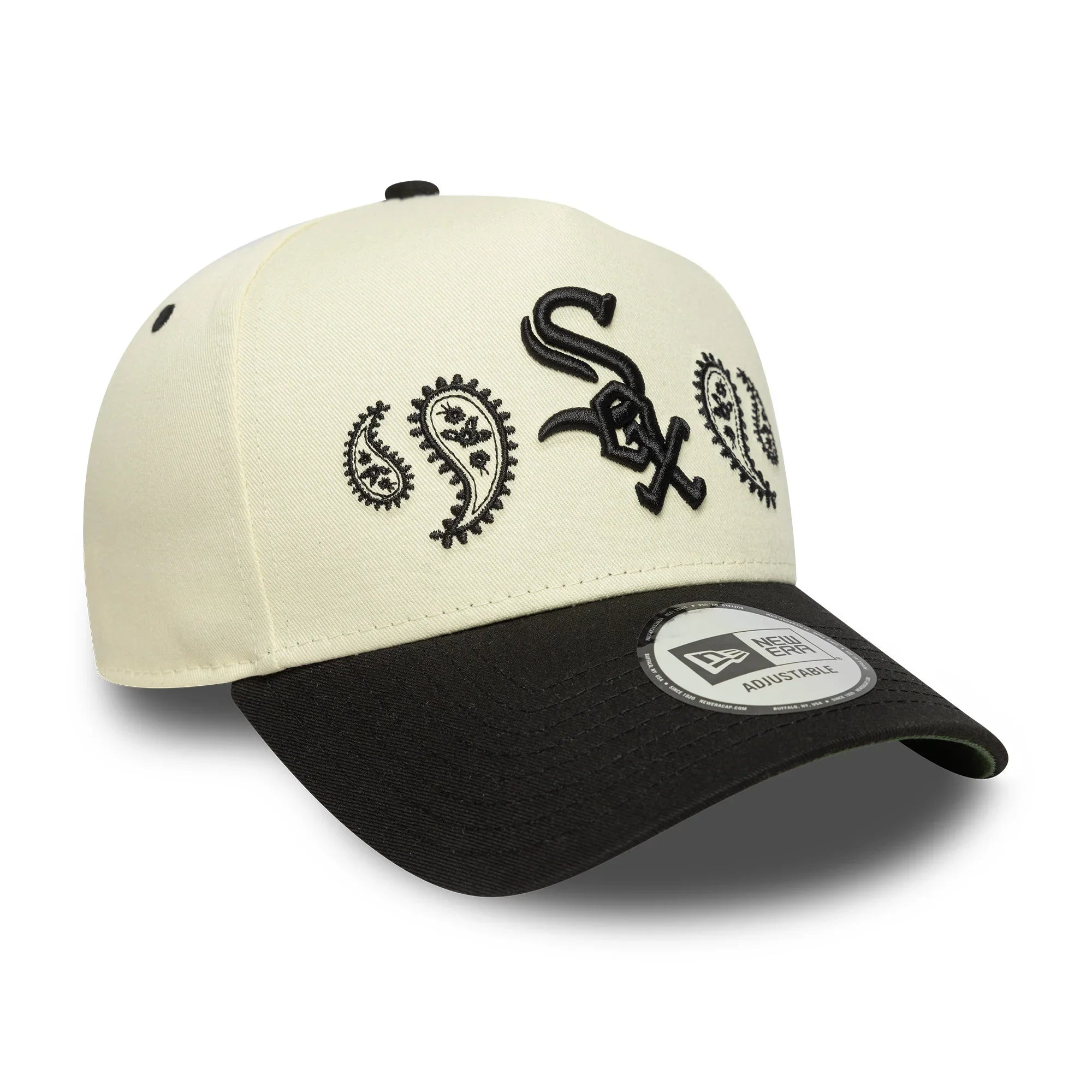 応援グッズ newera whitesox cap CHICAGO WHITE SOX MLB PAISLEY WHITE DARK GREEN UV / NEW ERA 9FORTY A-F