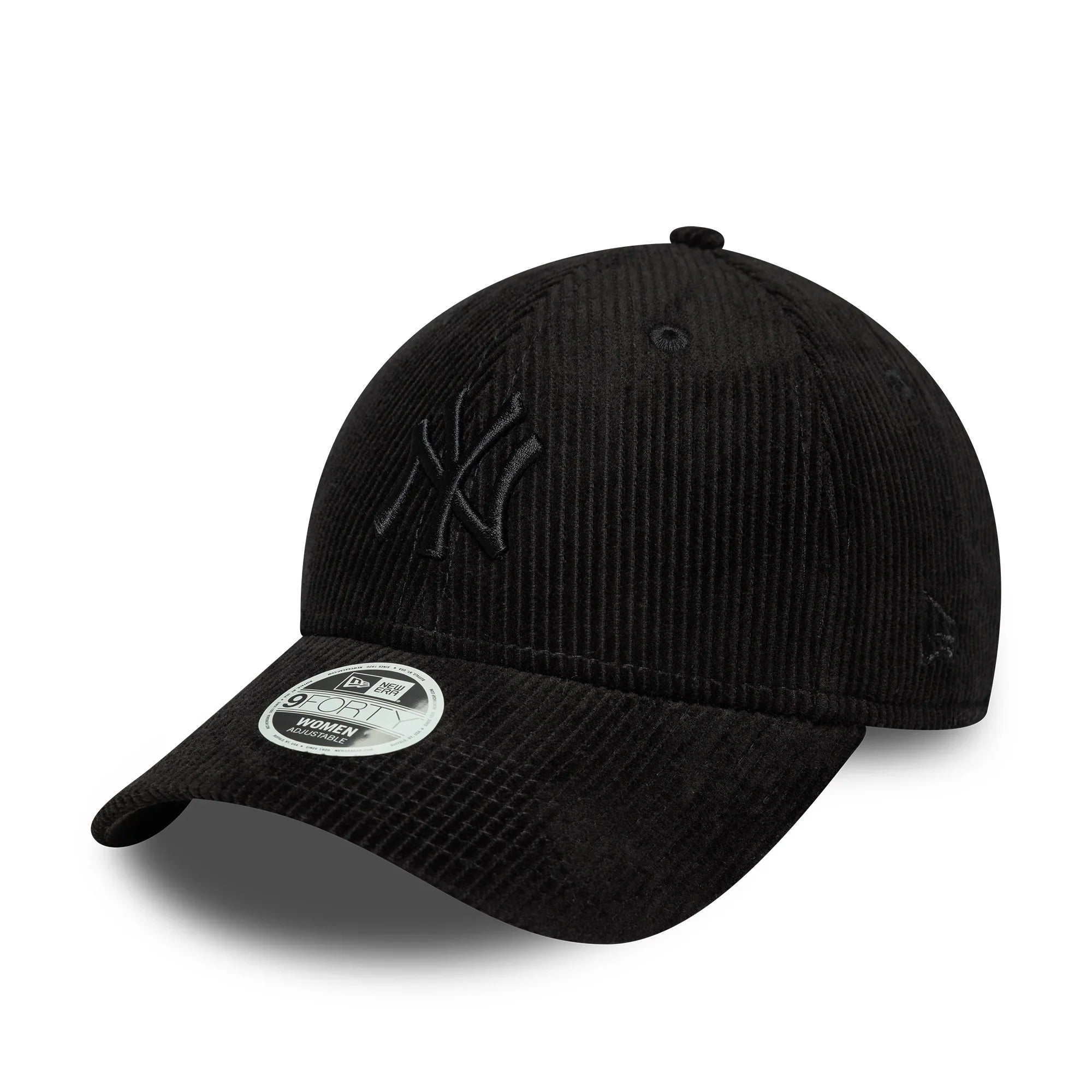 NEW YORK YANKEES MLB CORD BLACK / NEW ERA 9FORTY WOMENS CAP