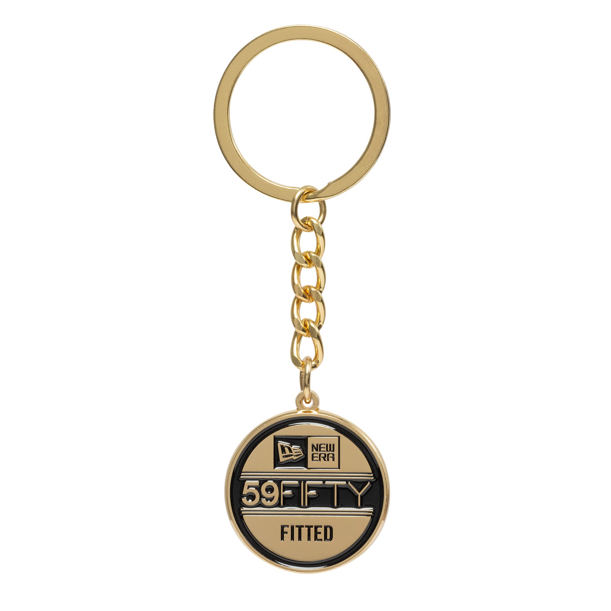 NEW ERA KEY CHAIN GOLD BLACK
