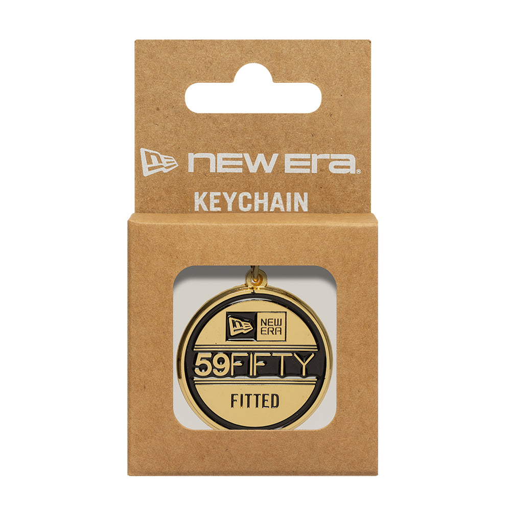 NEW ERA KEY CHAIN GOLD BLACK