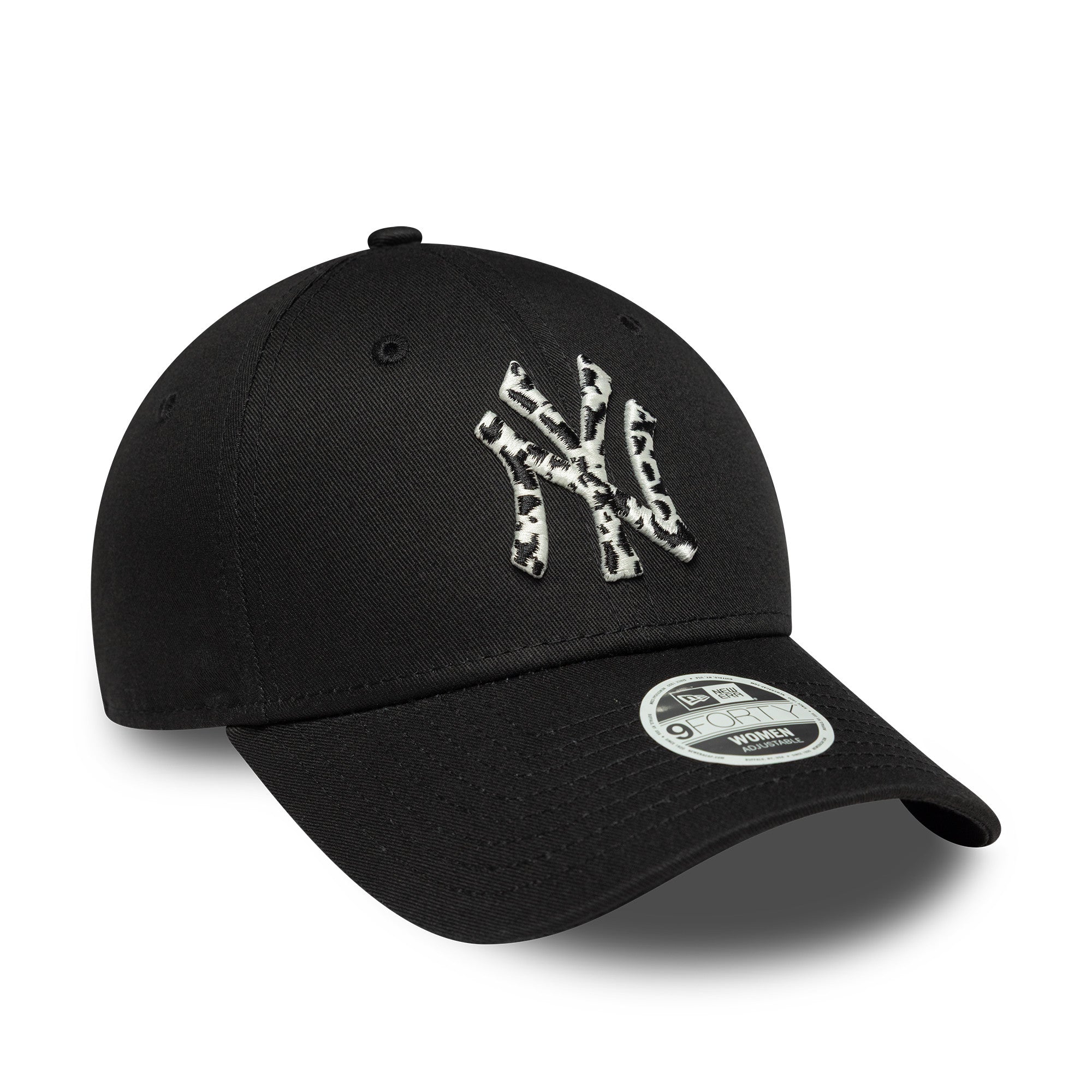 NEW YORK YANKEES MLB BLACK ANIMAL INFILL / NEW ERA 9FORTY WOMEN CAP