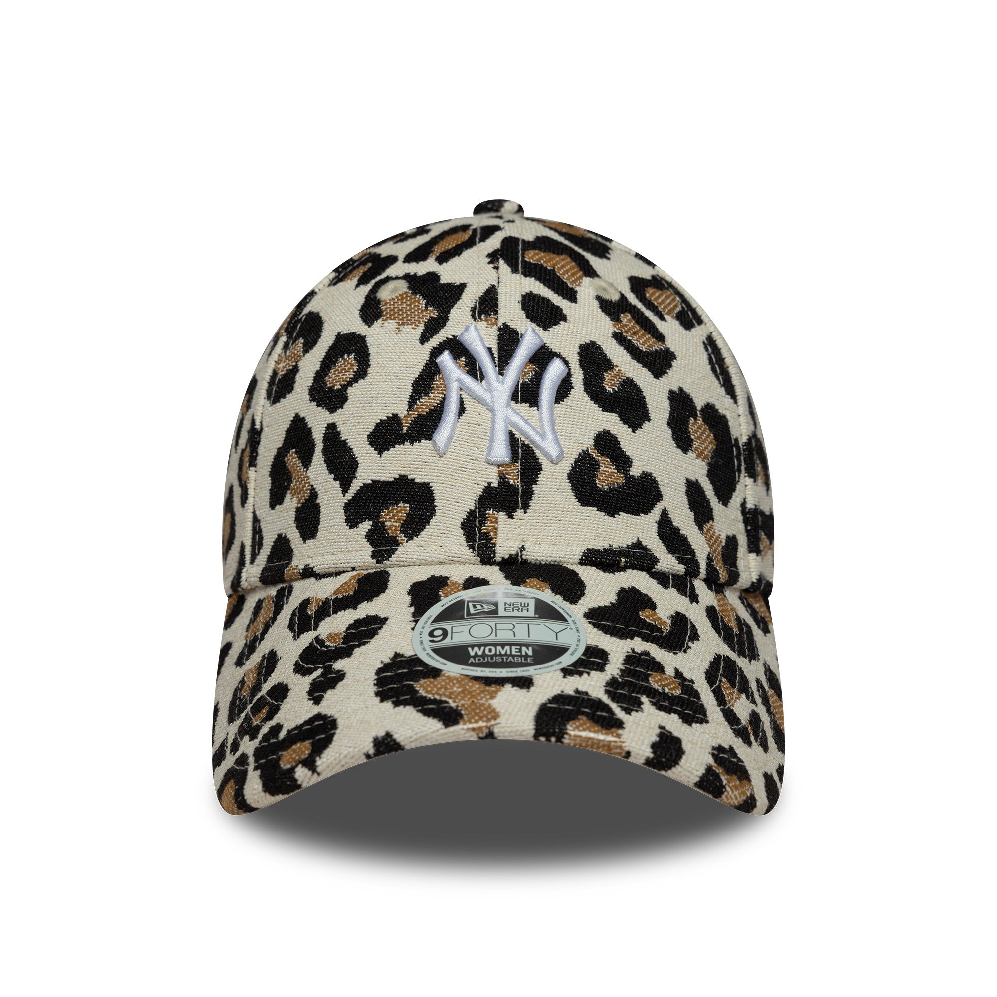 NEW YORK YANKEES MLB BEIGE LEOPARD / NEW ERA 9FORTY WOMEN CAP
