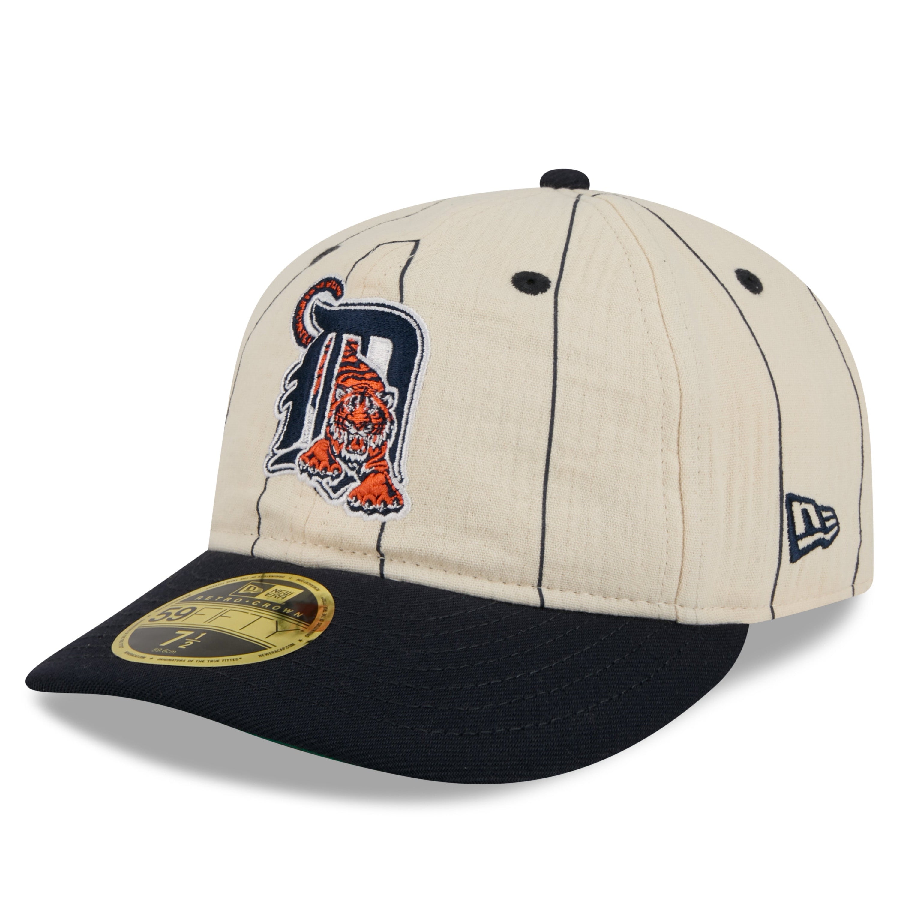 DETROIT TIGERS MLB NATURAL NAVY TWO TONE KELLY GREEN UV / NEW ERA 59FIFTY LINEN