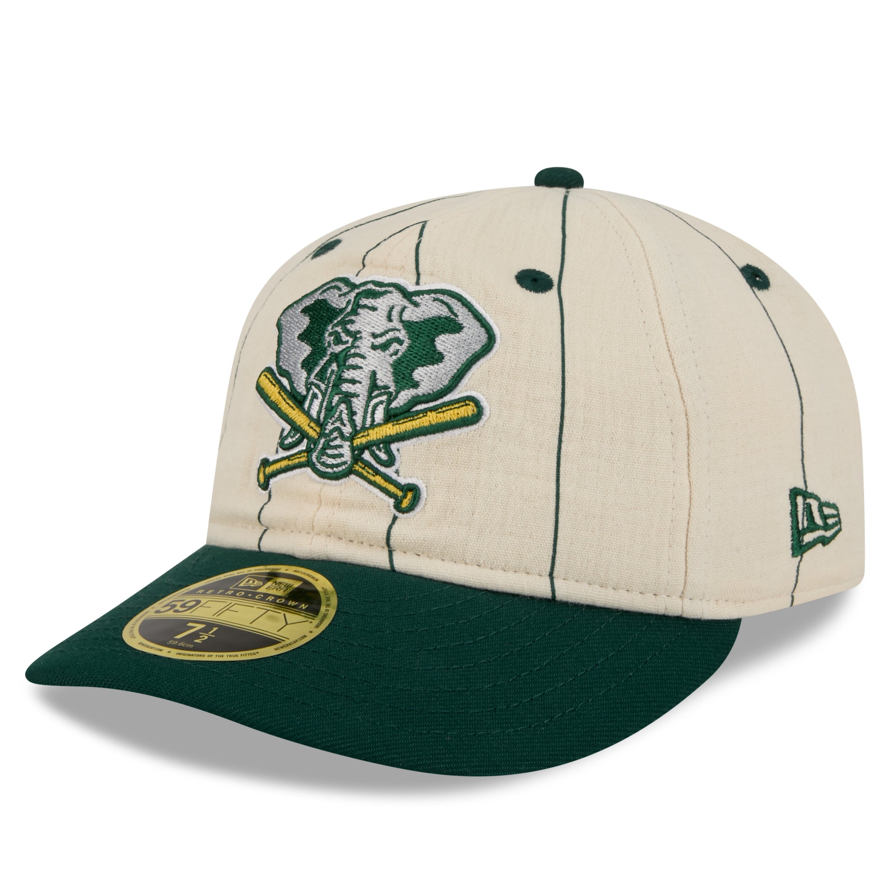 OAKLAND ATHLETICS MLB NATURAL TWO TONE KELLY GREEN UV / NEW ERA 59FIFTY LINEN
