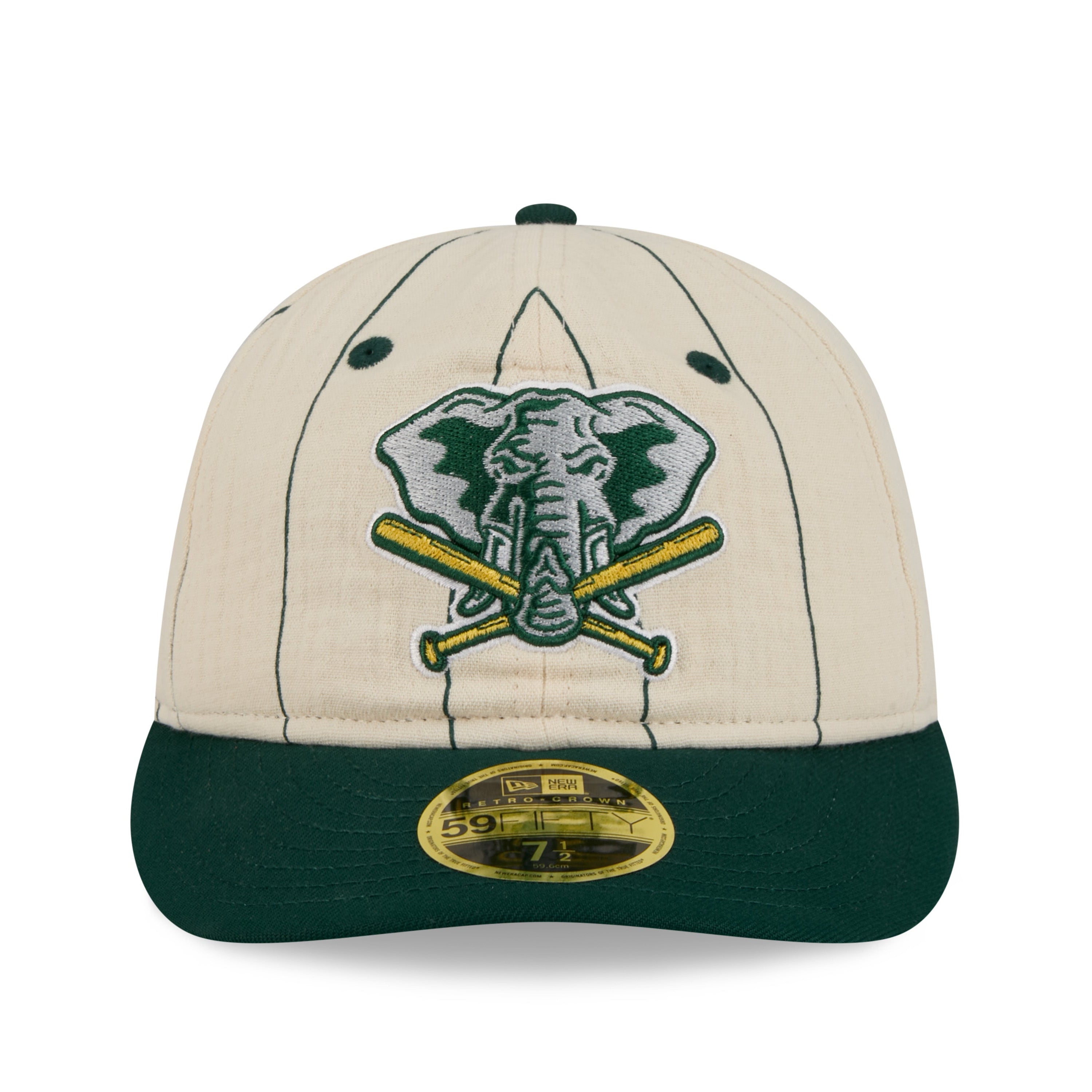 OAKLAND ATHLETICS MLB NATURAL TWO TONE KELLY GREEN UV / NEW ERA 59FIFTY LINEN