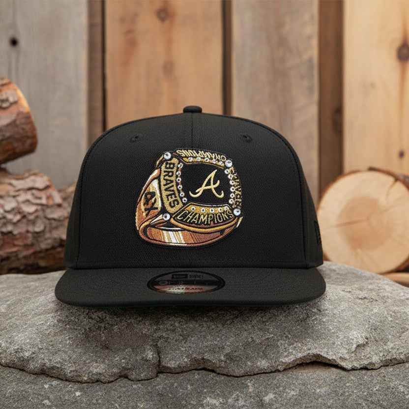 ATLANTA BRAVES MLB BLACK GREEN UV / NEW ERA 9FIFTY