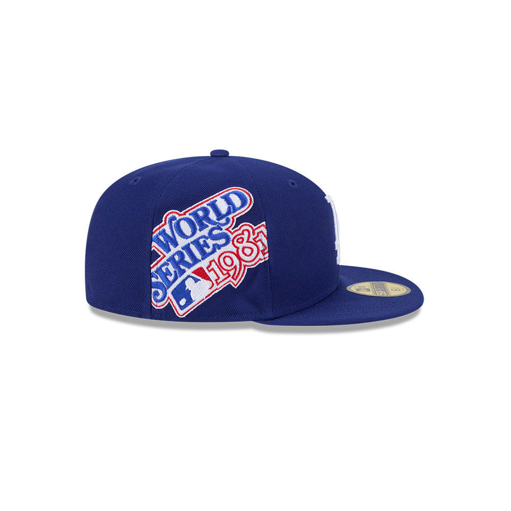 LOS ANGELES DODGERS MLB DARK BLUE GREY UV HIDDEN HIT / NEW ERA 59FIFTY CAP