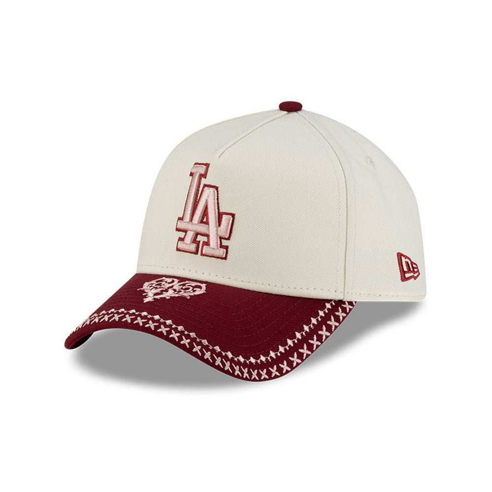 LOS ANGELES DODGERS MLB FLOURISHES WHITE WS / NEW ERA 9FORTY A-FRAME