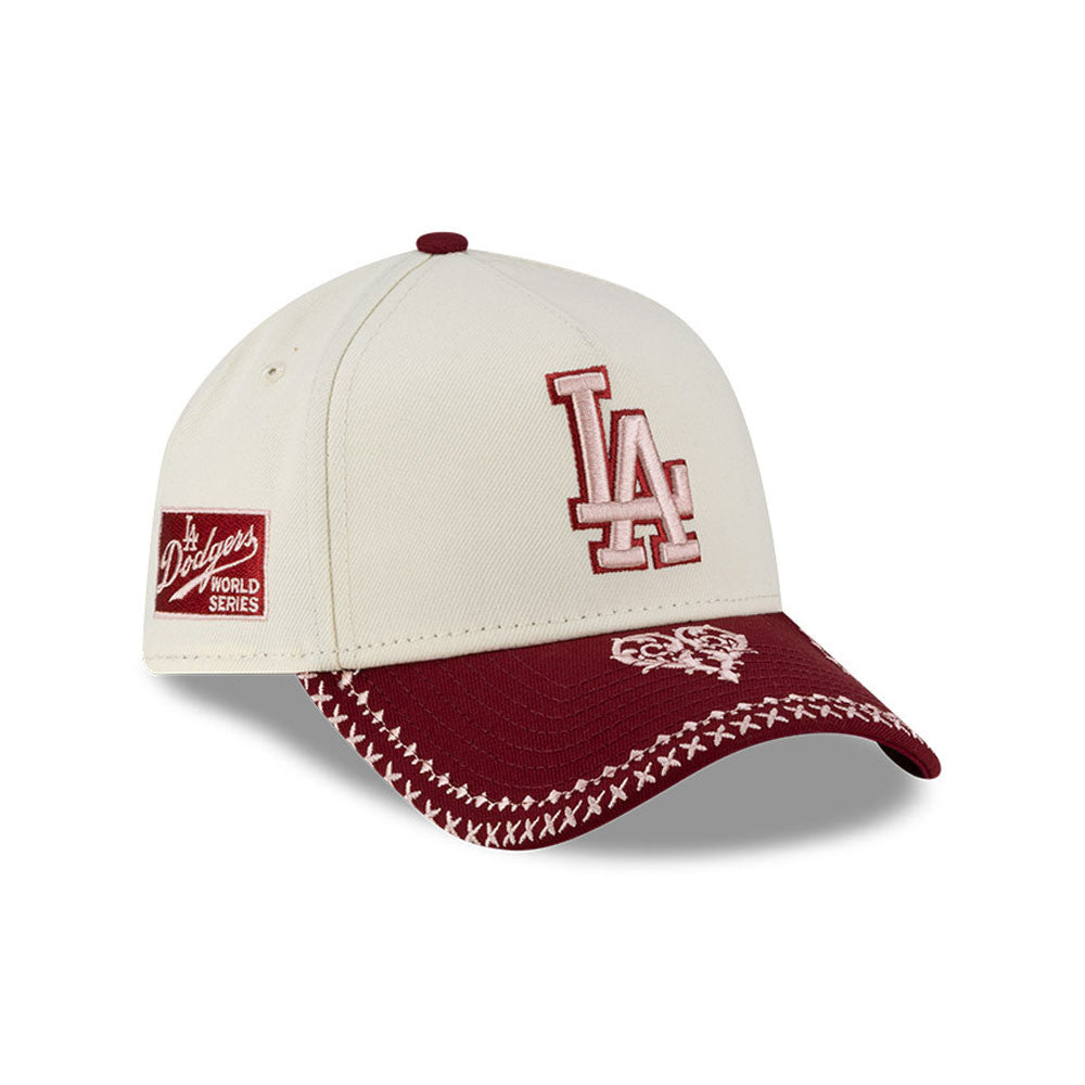 LOS ANGELES DODGERS MLB FLOURISHES WHITE WS / NEW ERA 9FORTY A-FRAME