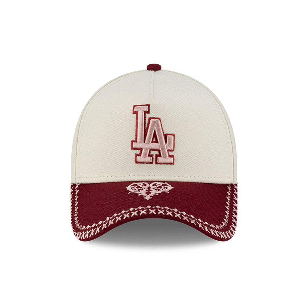 LOS ANGELES DODGERS MLB FLOURISHES WHITE WS / NEW ERA 9FORTY A-FRAME