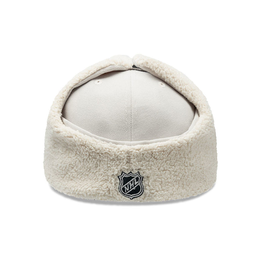 SAN JOSE SHARKS NHL LIGHT BEIGE DARK GREY TWO TONE/ NEW ERA 59FIFTY DOGEAR CAP