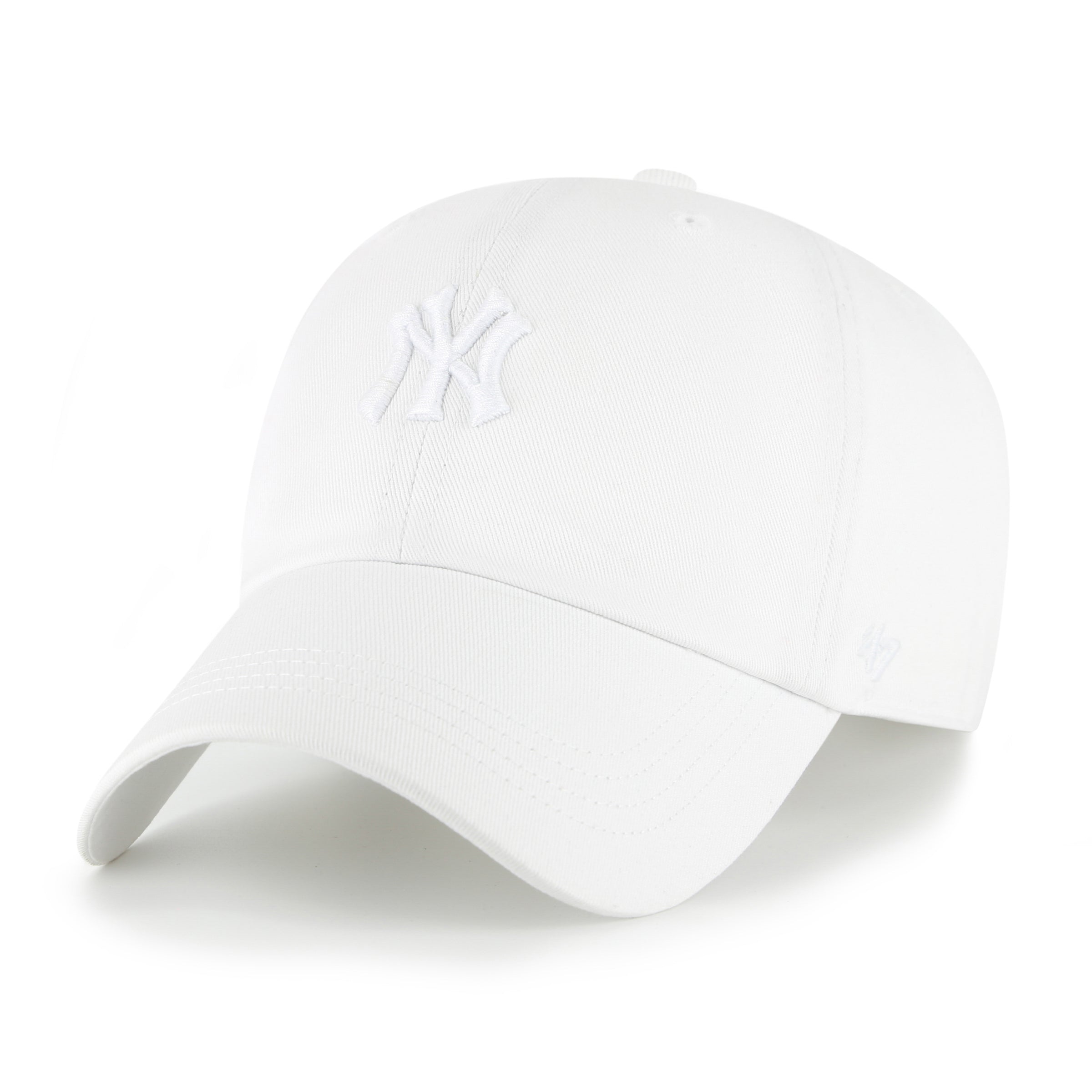 NEW YORK YANKEES MLB CHROME WHITE GREEN TWO TONE / '47 CONTEMPORARY CLEAN UP