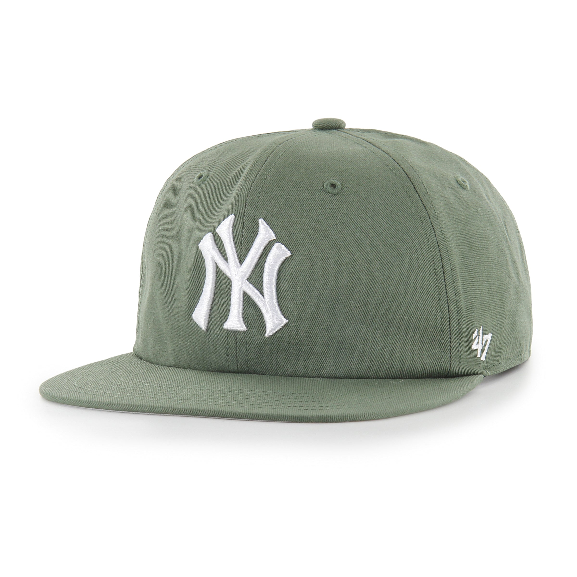 NEW YORK YANKEES MLB GREEN GREY UV / '47 FLAT SNAPBACK CAPTAIN