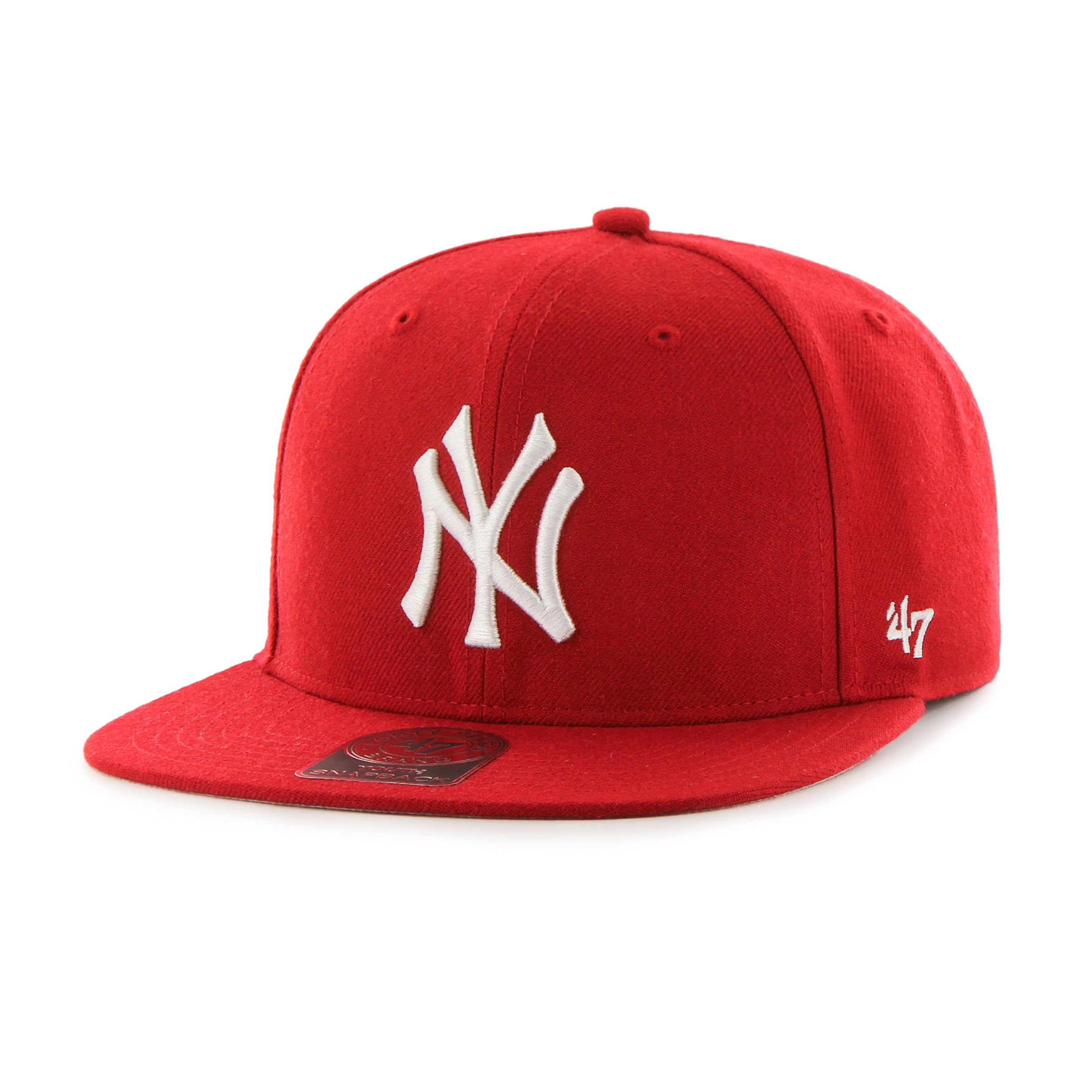 NEW YORK YANKEES MLB RED / '47 LIL SHOT CAPTAIN SNAPBACK CAP KIDS