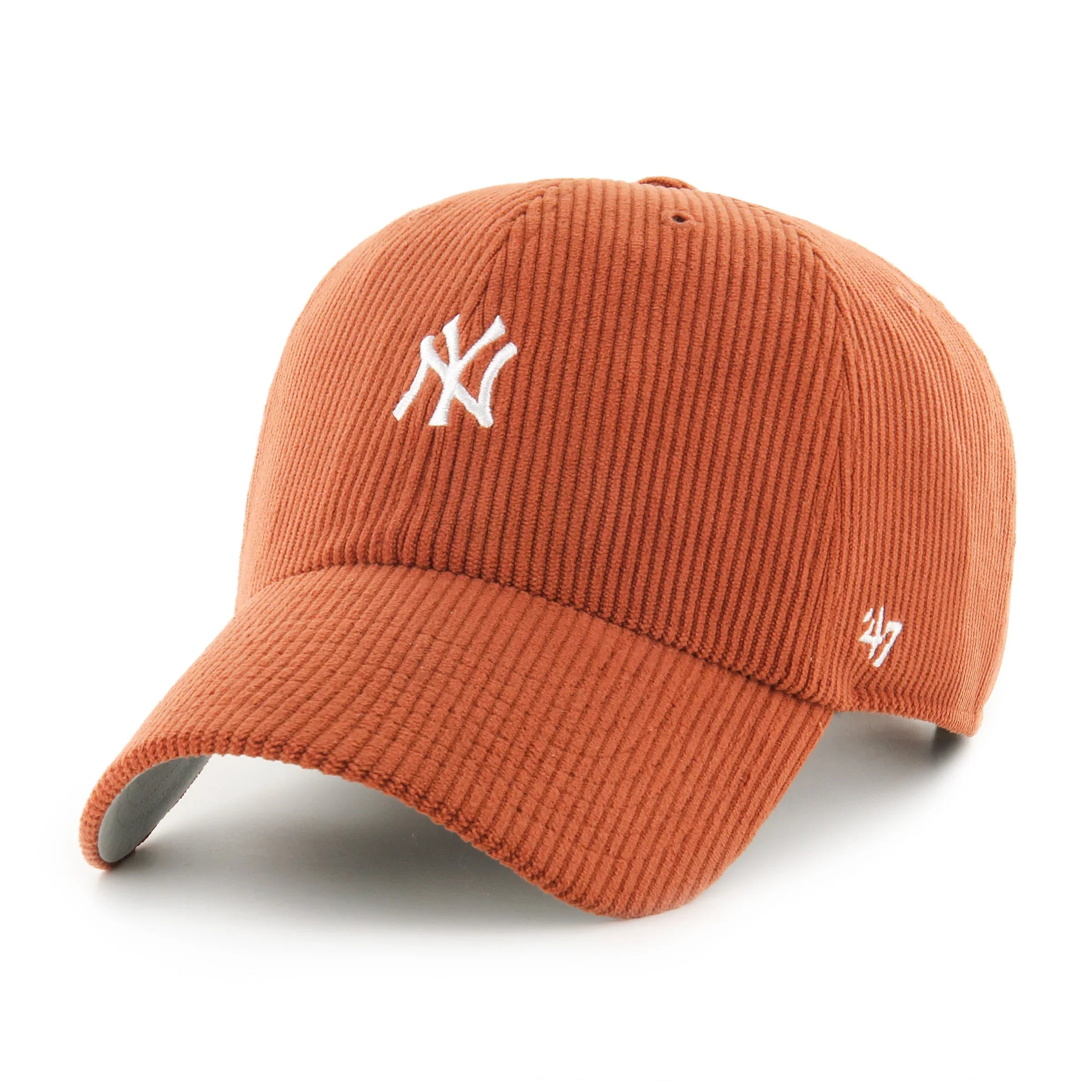 NEW YORK YANKEES MLB BURNT ORANGE CORD BASE RUNNER / '47 CLEAN UP