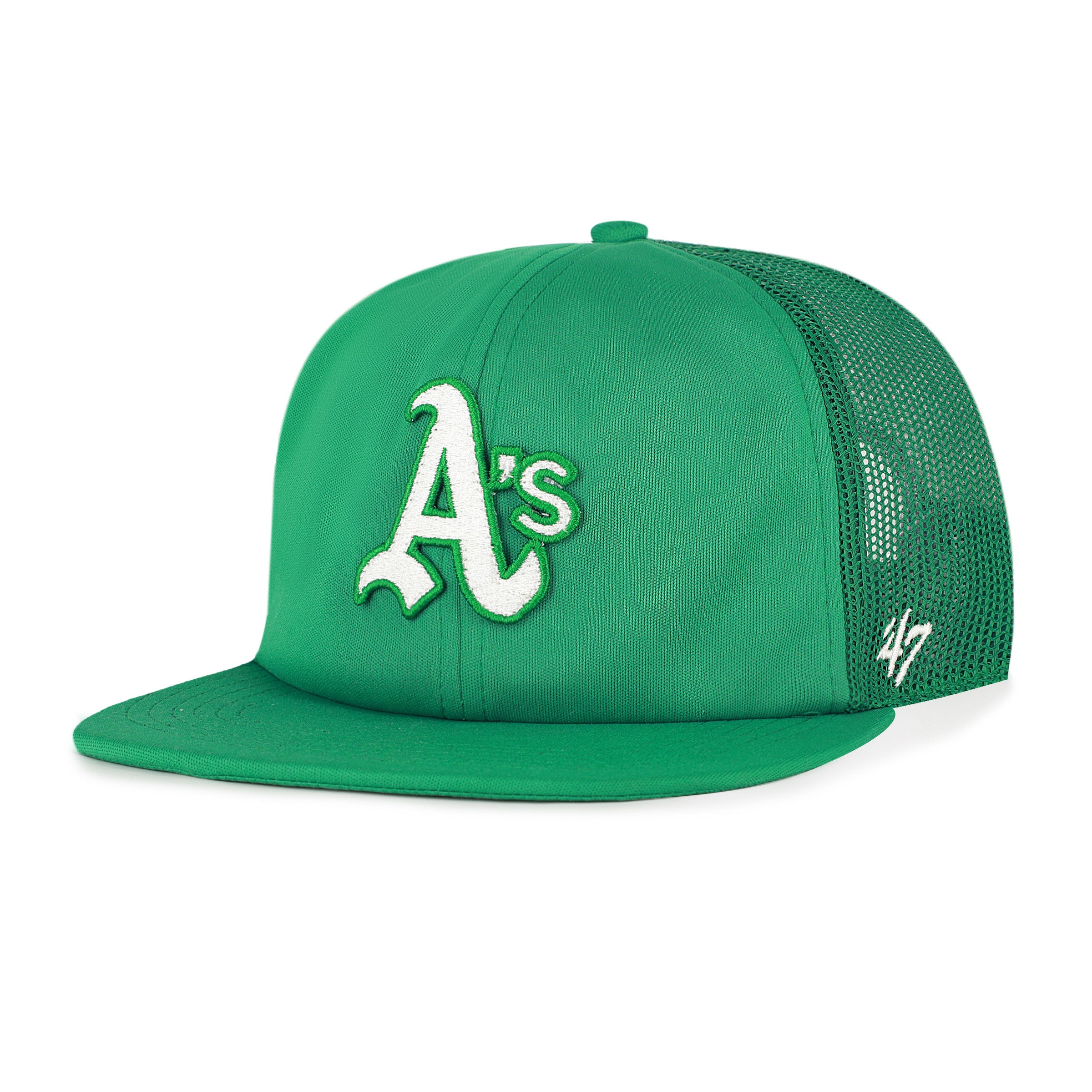 ATLANTA BRAVES MLB GREEN / '47 GOLDEN AGE FLAT SNAPBACK CAPTAIN