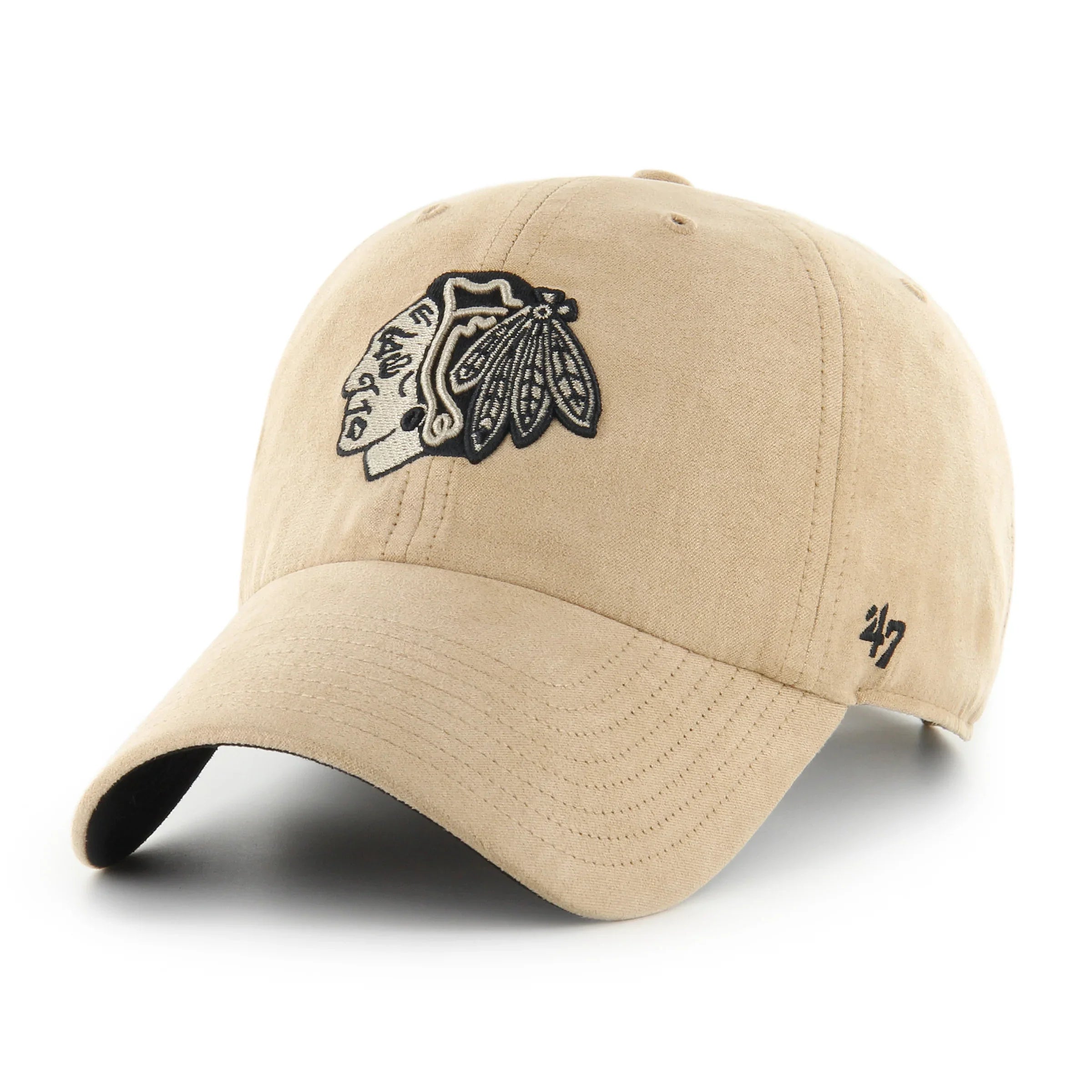CHICAGO BLACKHAWKS NHL KHAKI SUEDE / '47 BALLPARK CLEAN UP