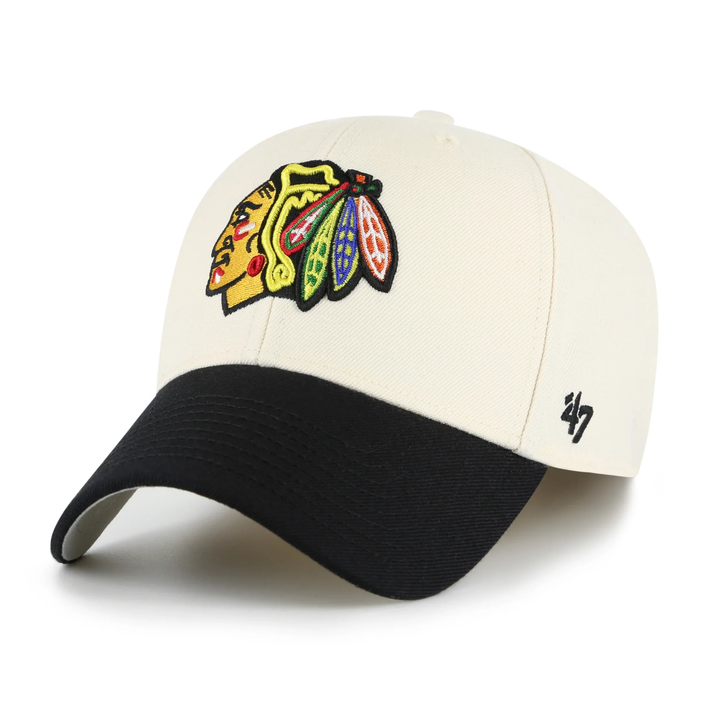 CHICAGO BLACKHAWKS NHL CREME BLACK TWO TONE / '47 MVP
