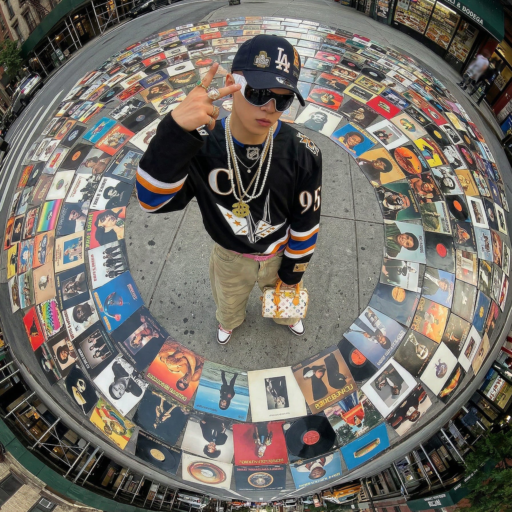 NEW ERA 9FORTY A FRAME  LOS ANGELES DODGERS WASHED DISTRESSED NAVY CAP - FAM EXCLUSIVE