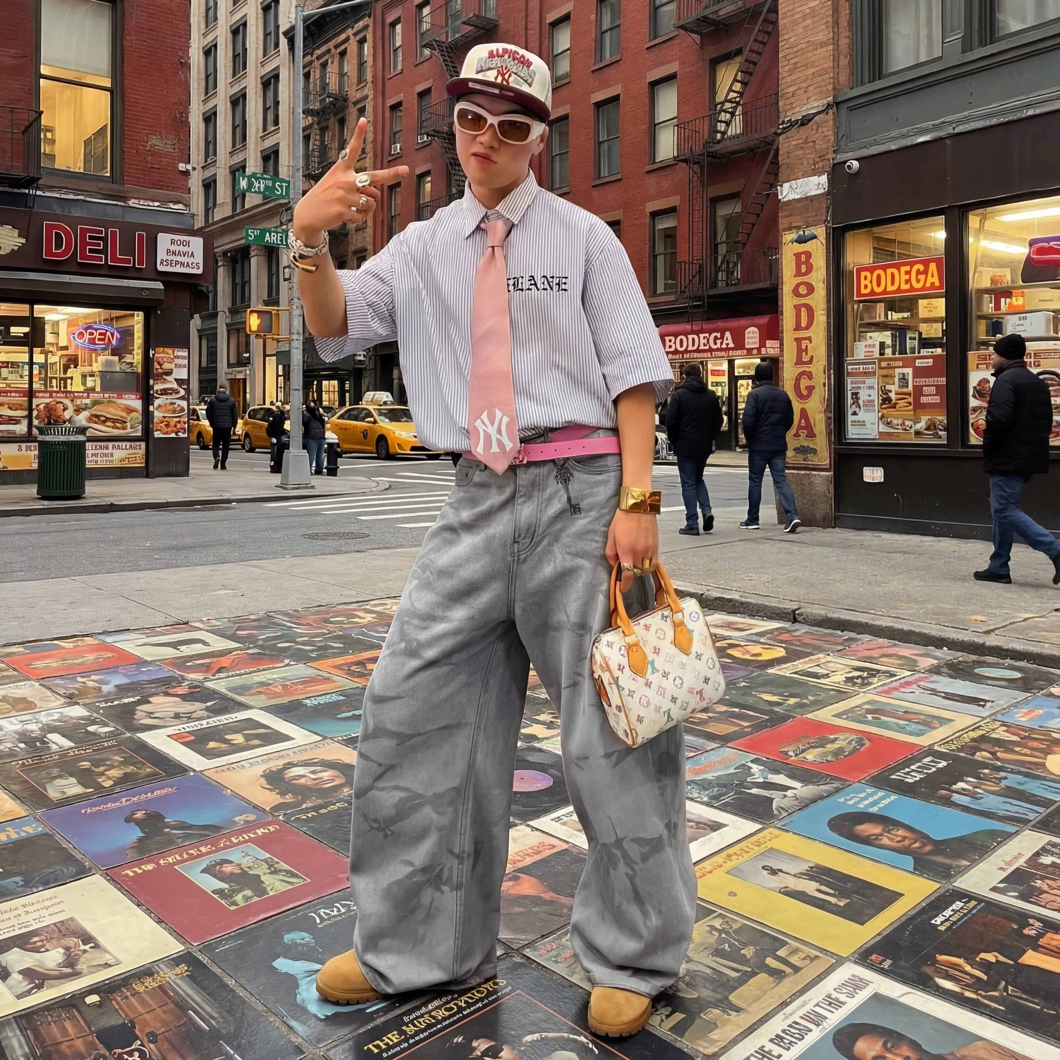 NEW YORK YANKEES MLB STONE GREY TWO TONE CARDINAL RED UV / NEW ERA 59FIFTY