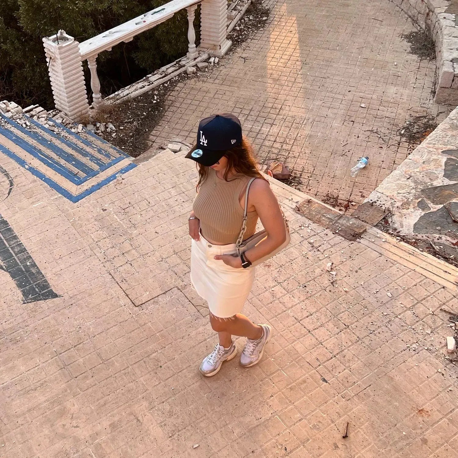 NEW ERA 9FORTY A-FRAME LOS ANGELES DODGERS FIRST LOS ANGELES WORLD SERIES TWO TONE / KHAKI UV SNAPBACK - FAM