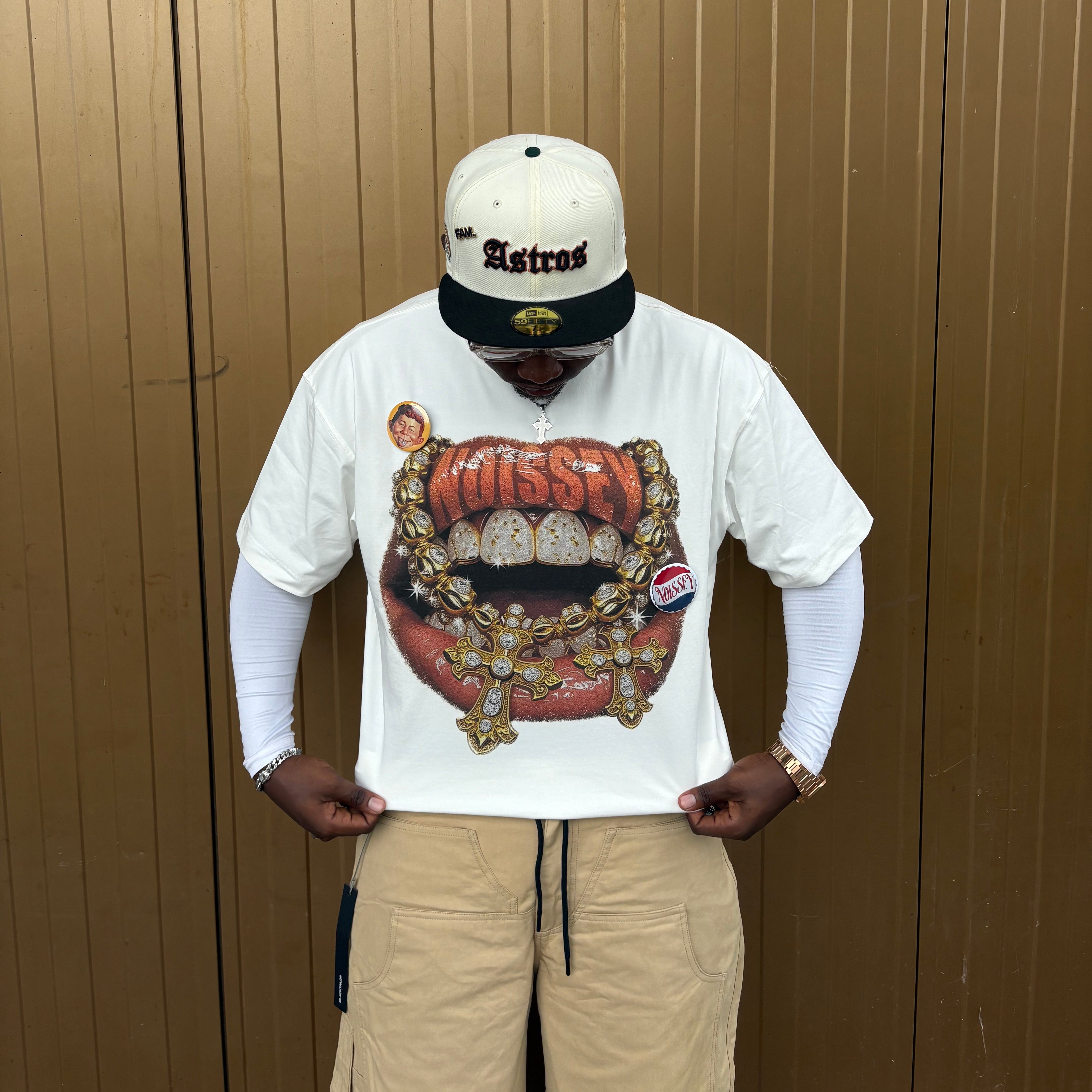 HOUSTON ASTROS MLB TWO TONE CHROME WHITE GRAY UV / NEW ERA 59FIFTY FITTED CAP