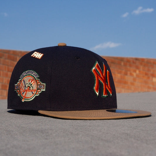 NEW ERA 59FIFTY MLB NEW YORK YANKEES 100TH ANNIVERSARY TWO TONE / DARK GREEN UV FITTED CAP