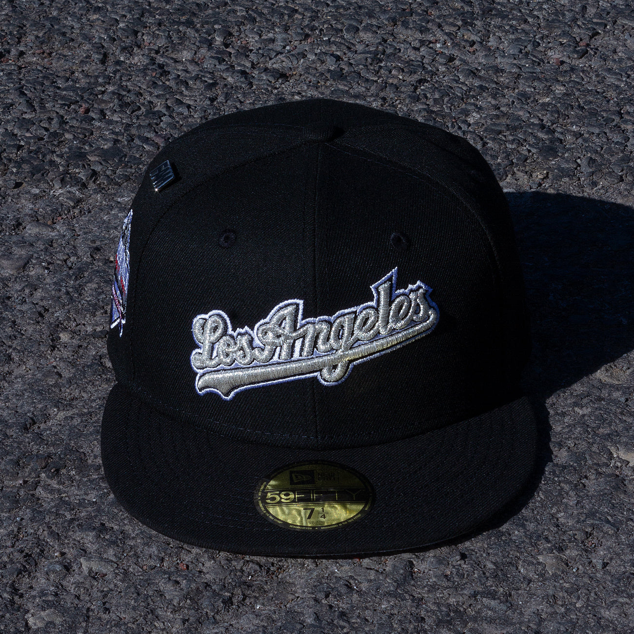 NEW ERA 59FIFTY MLB LOS ANGELES DODGERS 40TH ANNIVERSARY BLACK / GREY UV FITTED CAP