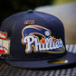 NEW ERA 59FIFTY MLB PHILADELPHIA PHILLIES ALL STAR GAME 1996 NAVY / GREY UV FITTED TRUCKER CAP