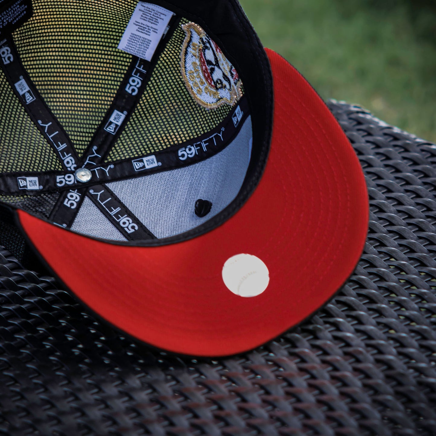 NEW ERA 59FIFTY MLB PITTSBURGH PIRATES ALL STAR GAME 1959 TWO TONE / SCARLET UV FITTED TRUCKER CAP