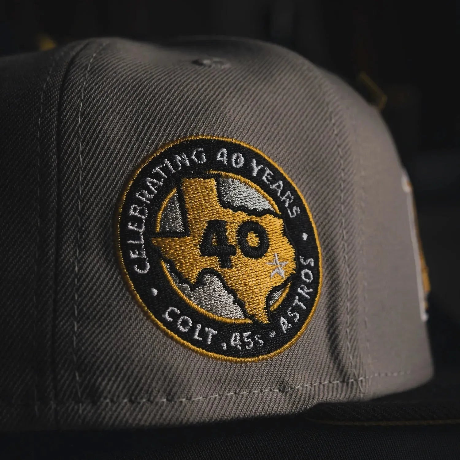 NEW ERA 59FIFTY MLB HOUSTON ASTROS 40TH ANNIVERSARY TWO TONE / YELLOW UV FITTED CAP - FAM