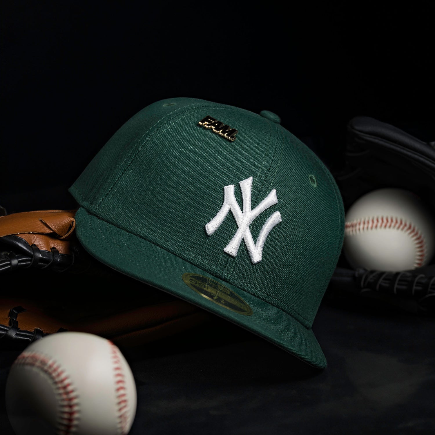 NEW YORK YANKEES MLB GREEN GRAY UV / NEW ERA 59FIFTY LOW PROFILE FITTED CAP