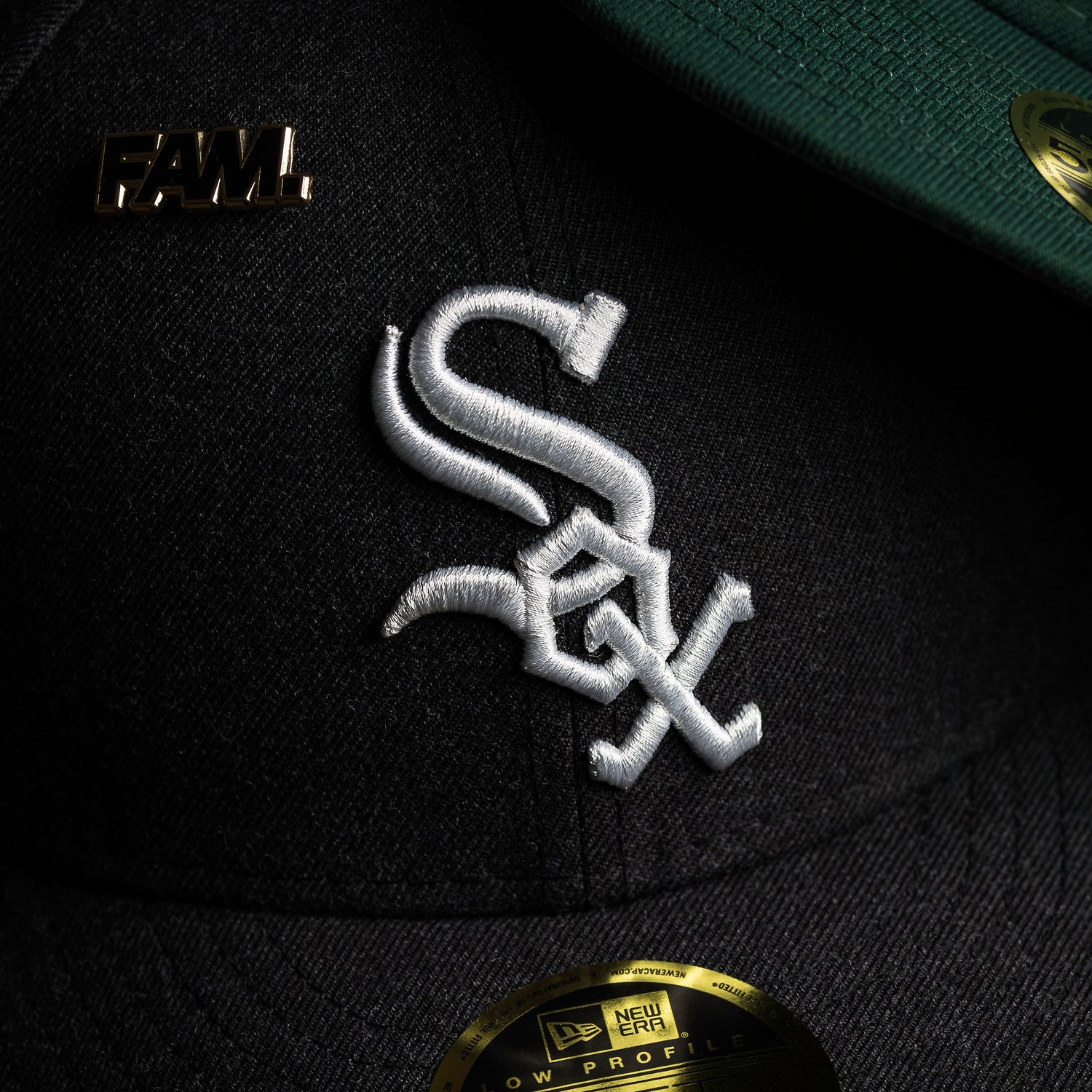 CHICAGO WHITE SOX MLB BLACK GRAY UV / NEW ERA 59FIFTY LOW PROFILE FITTED CAP