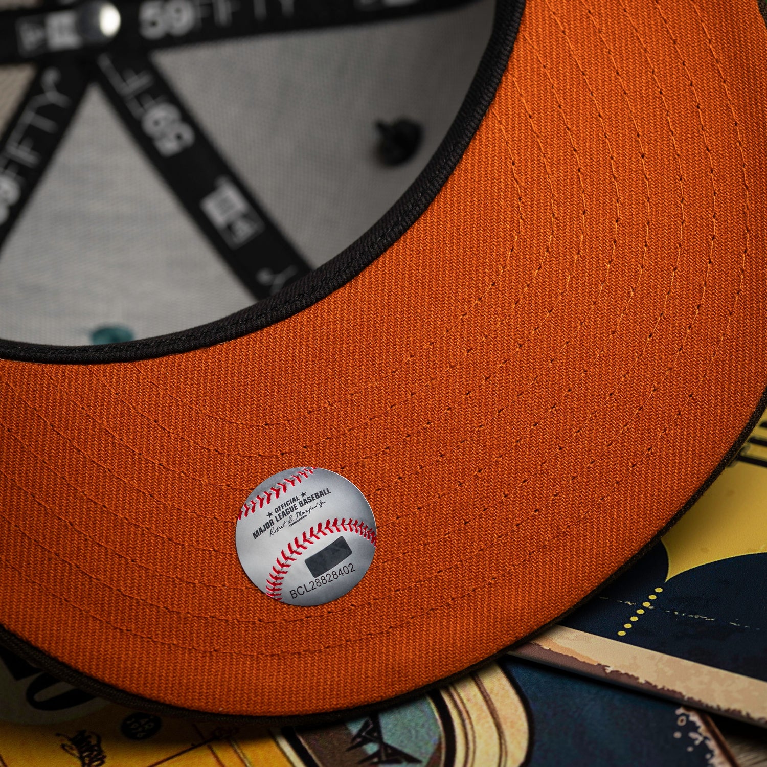 NEW YORK YANKEES MLB GREEN WALNUT TWO TONE ORANGE UV / NEW ERA 59FIFTY TRUCKER CAP