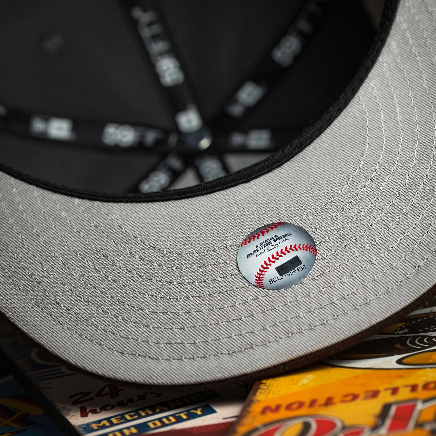 CHICAGO CUBS MLB GRAPHITE BURNT WOOD TWO TONE GREY UV / NEW ERA 59FIFTY CAP