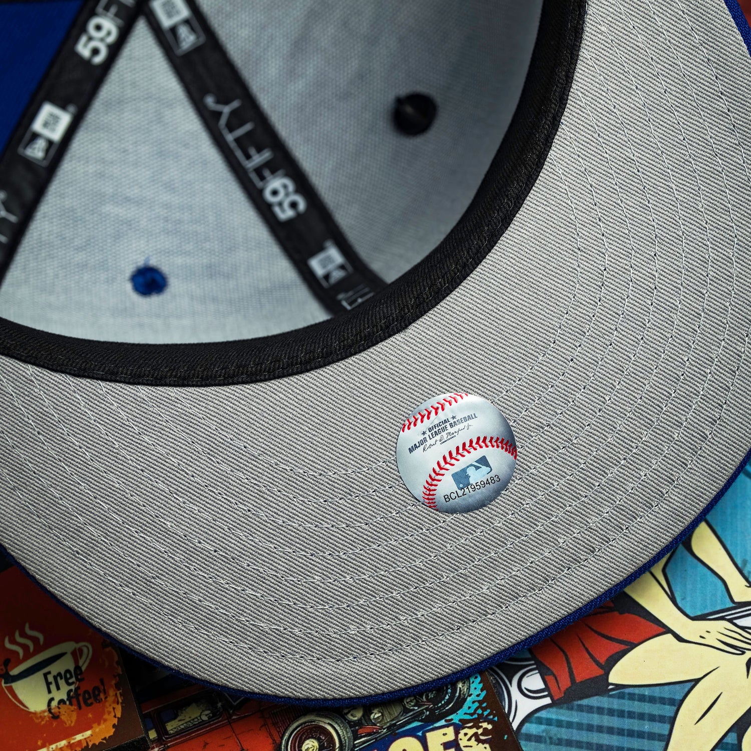 LOS ANGLES DODGERS MLB ROYAL BLUE GREY UV / NEW ERA 59FIFTY CAP