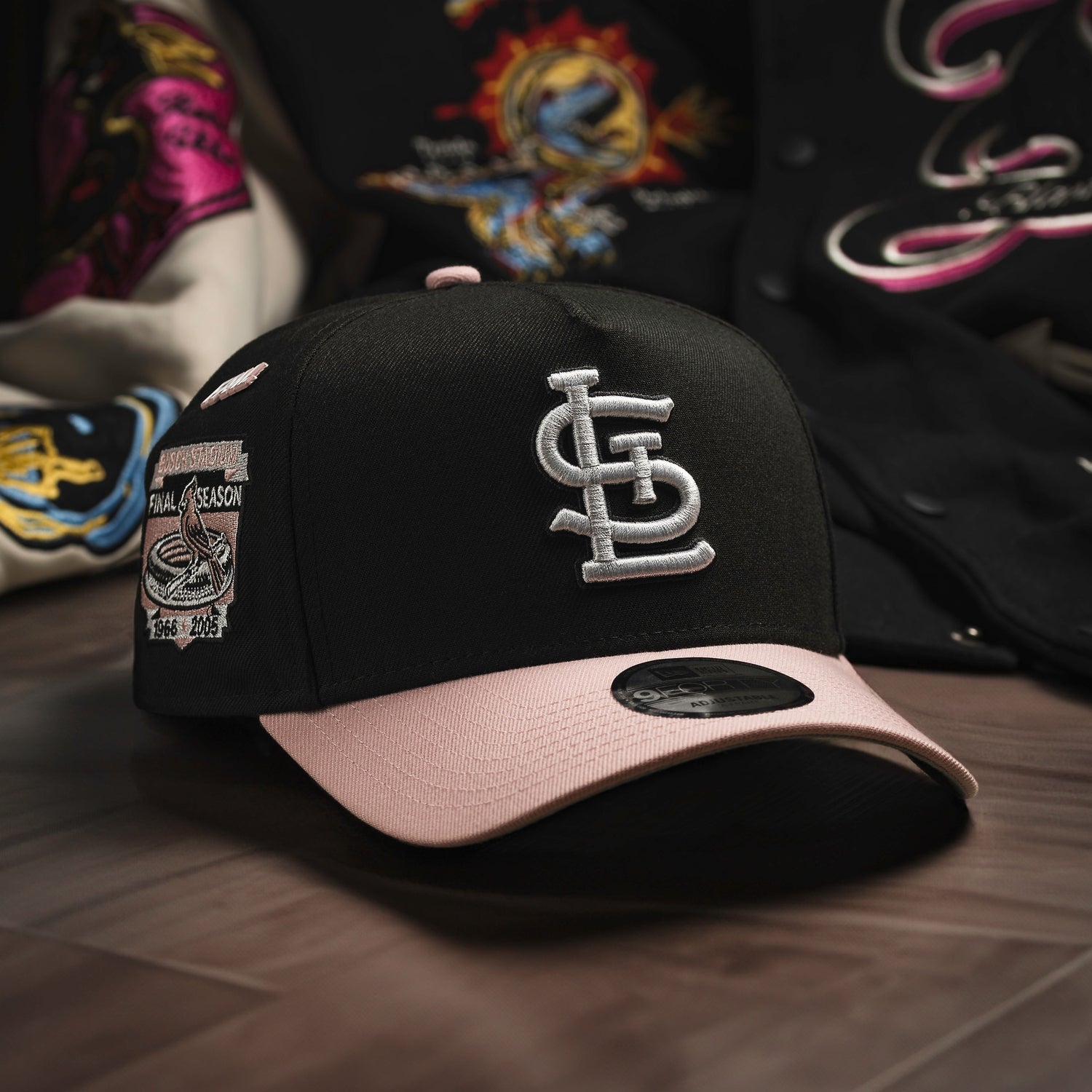 ST. LOUIS CARDINALS MLB BLACK ROUGE TWO ONE GRAY UV / NEW ERA 9FORTY A-FRAME