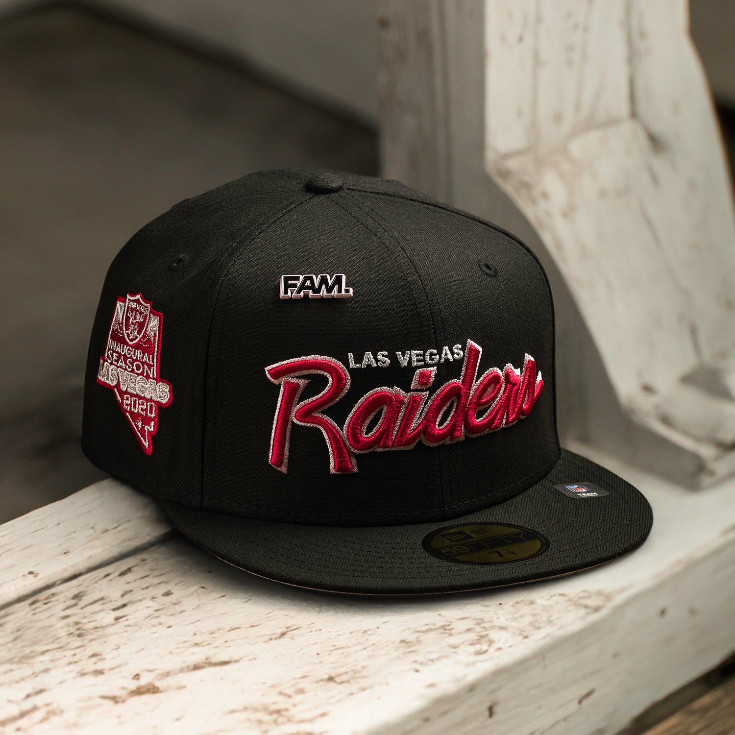 LAS VEGAS RAIDERS NFL BLACK PINK UV / NEW ERA 59FIFTY CAP