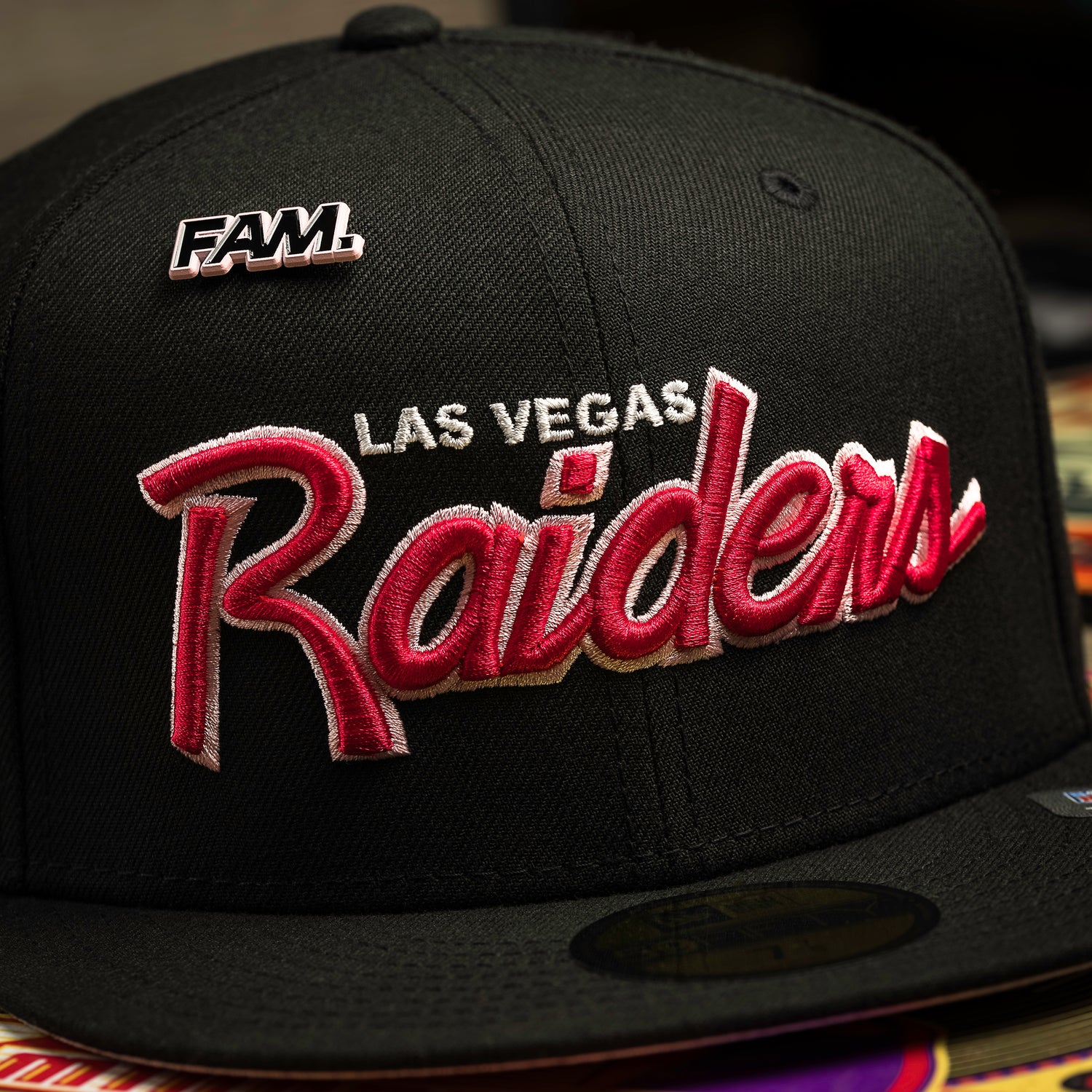 LAS VEGAS RAIDERS NFL BLACK PINK UV / NEW ERA 59FIFTY CAP