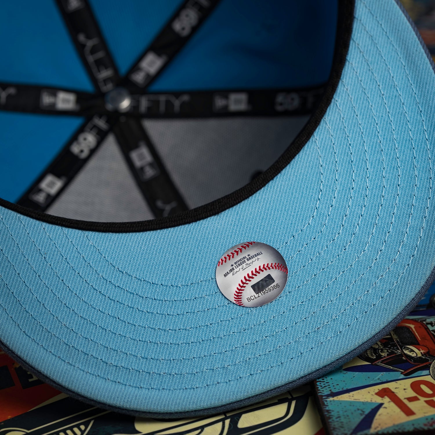 SAINT LOUIS CARDINALS MLB BLUE FANATIC FADED BLUE TWO TONE BLUE UV / NEW ERA 59FIFTY CAP