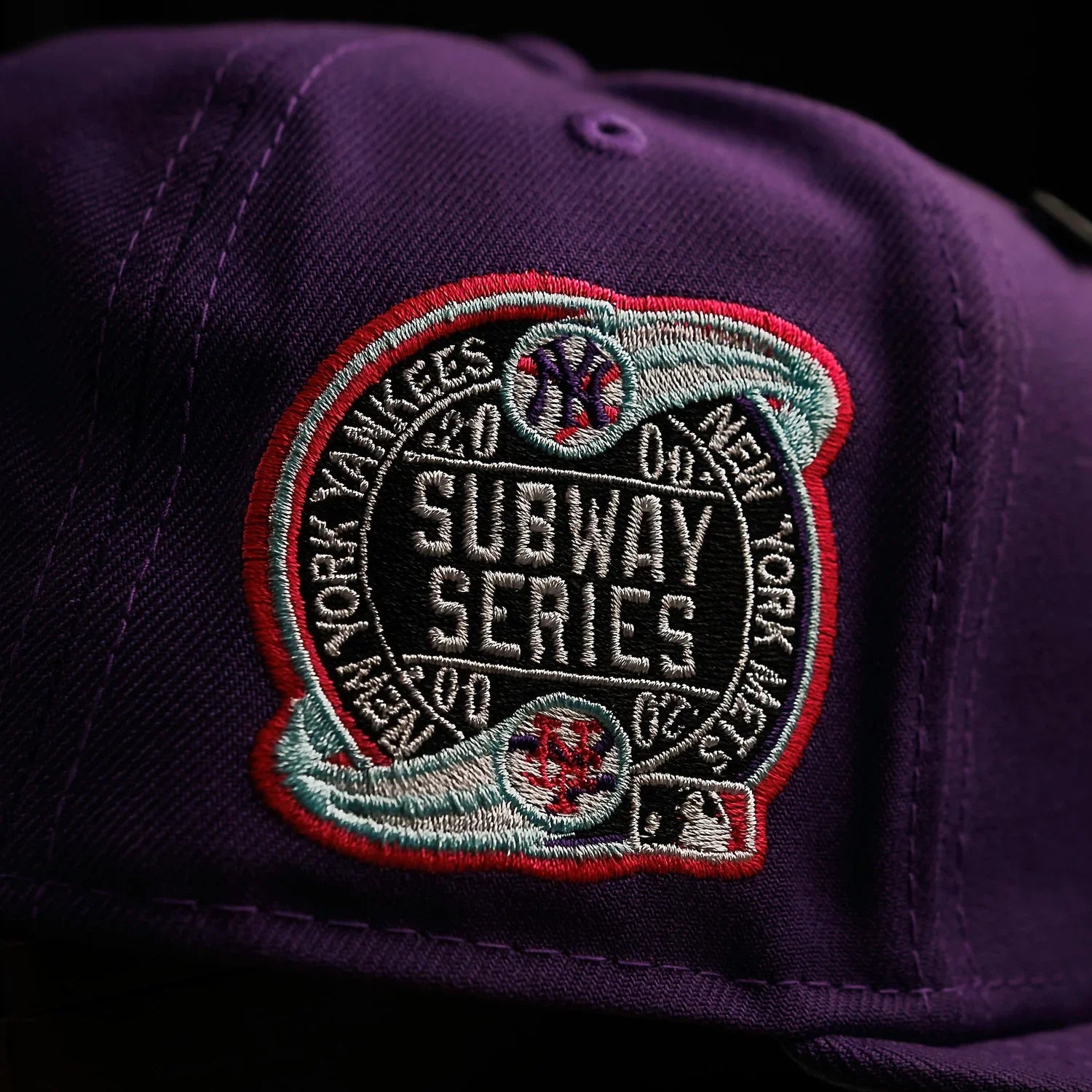 NEW YORK YANKEES MLB PURPLE BLUE UV / NEW ERA 59FIFTY FITTED CAP