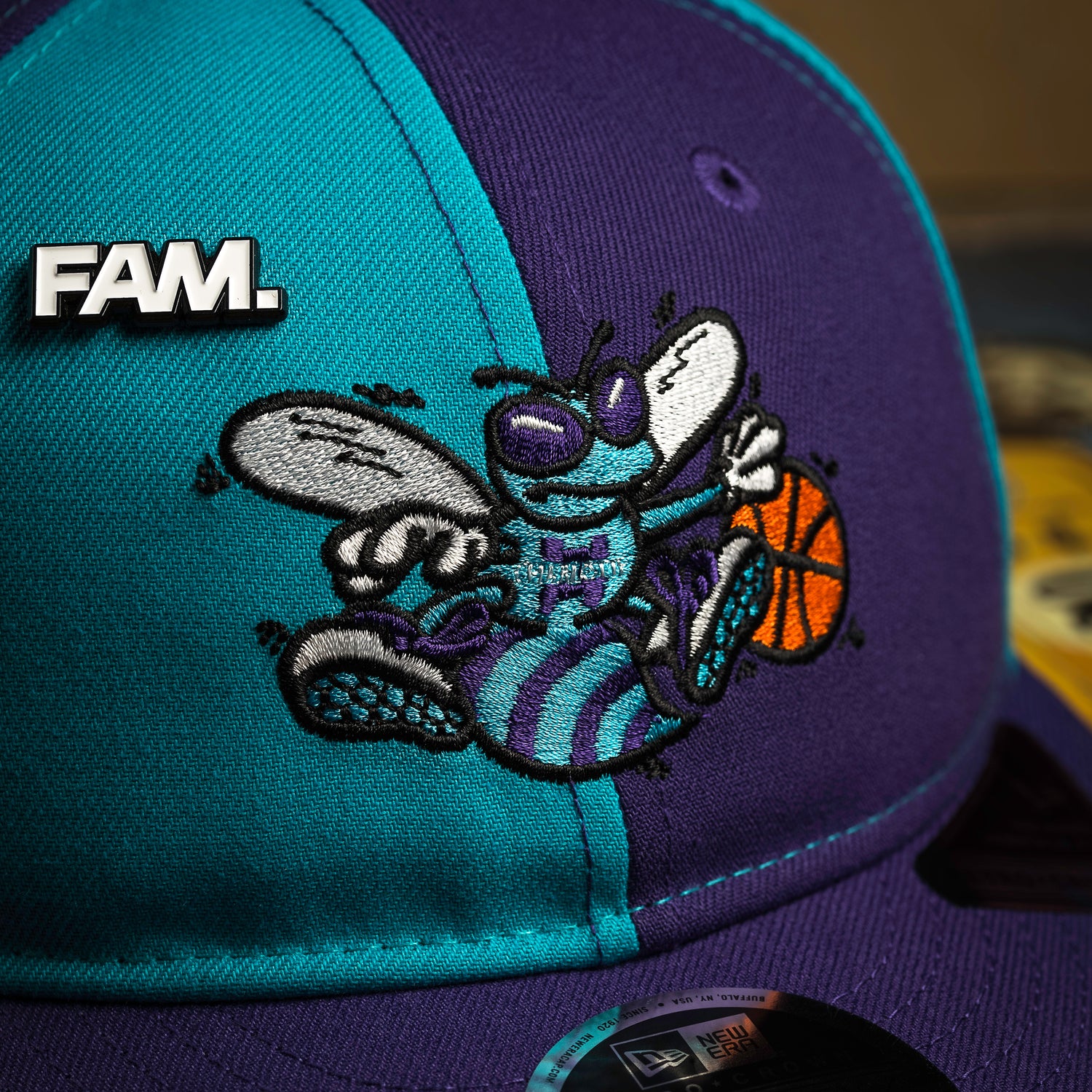 CHARLOTTE HORNETS NBA TEAL ORCHID TWO TONE / NEW ERA RC950