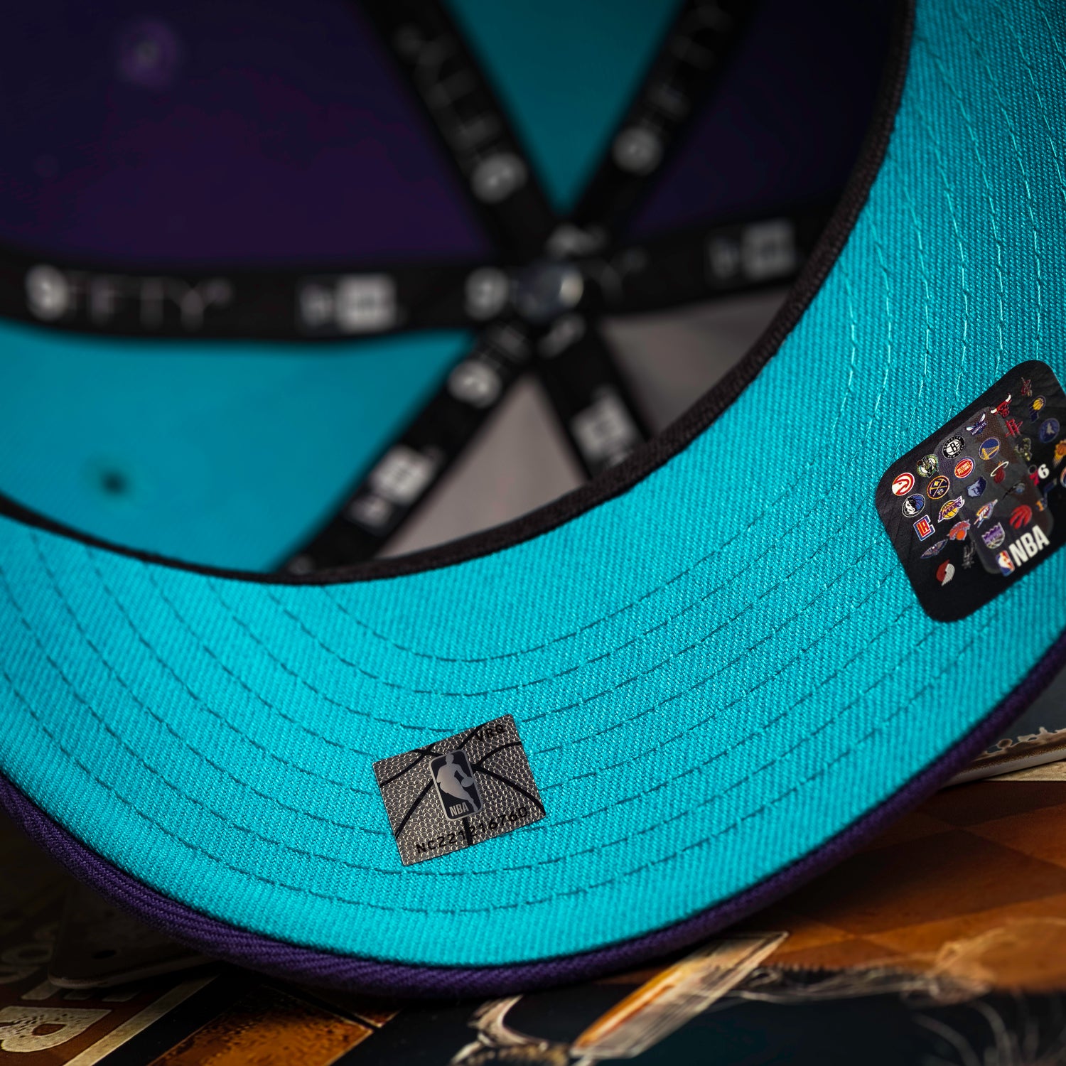 CHARLOTTE HORNETS NBA TEAL ORCHID TWO TONE / NEW ERA RC950