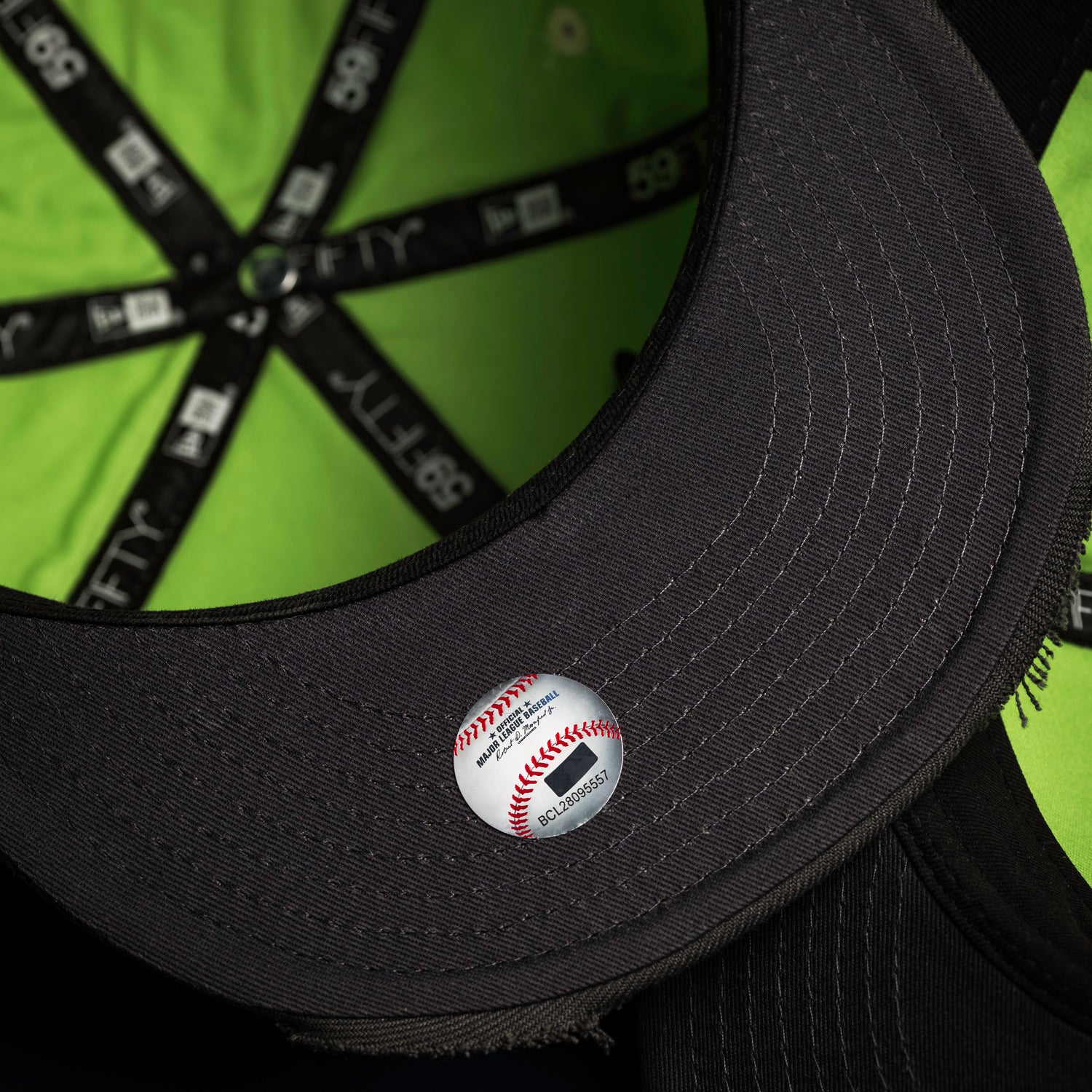 LOS ANGELES DODGERS MLB MUMMIFIED CREAM NEON GREEN TWO TONE GREY UV / NEW ERA 59FIFTY CAP