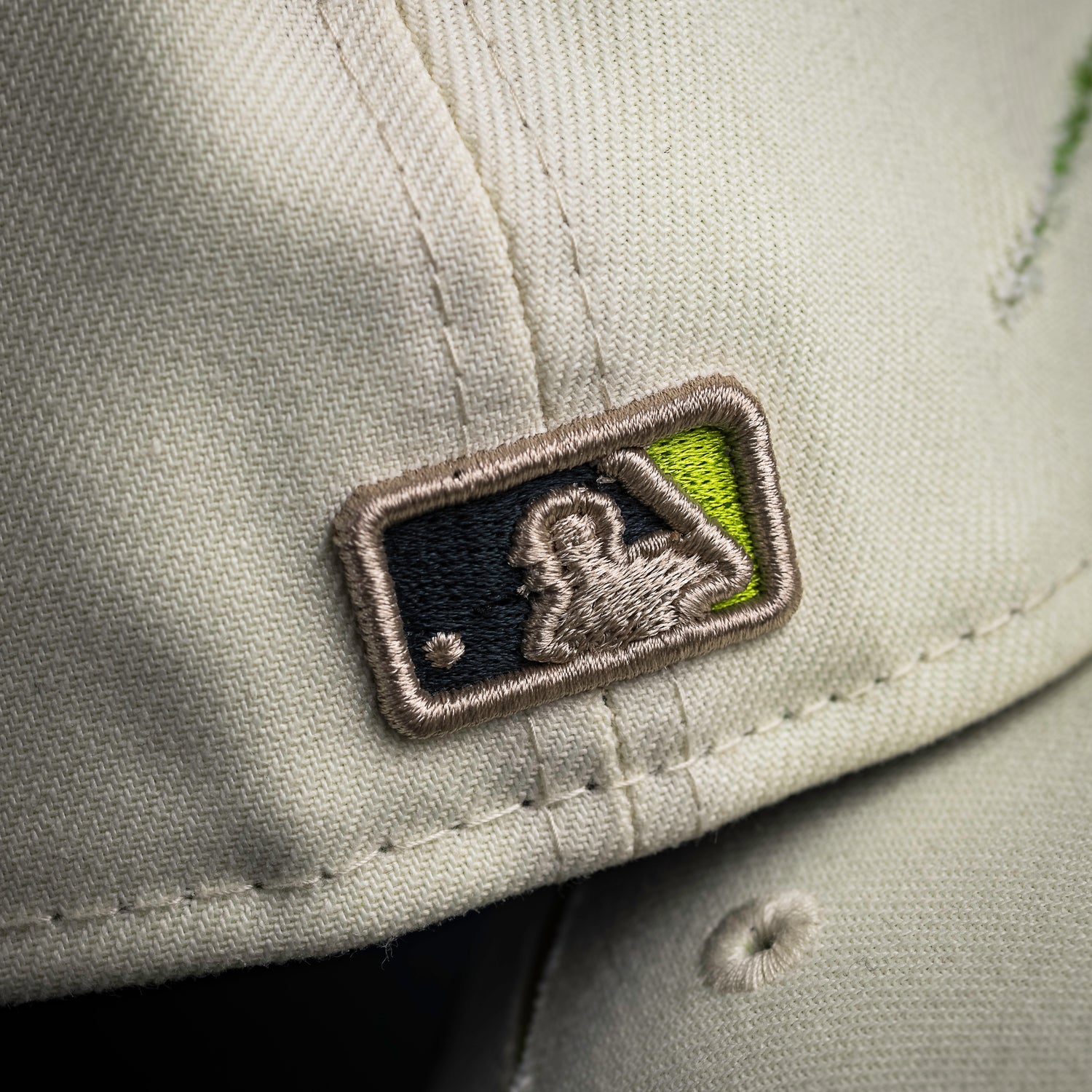 LOS ANGELES DODGERS MLB MUMMIFIED CREAM NEON GREEN TWO TONE GREY UV / NEW ERA 59FIFTY CAP