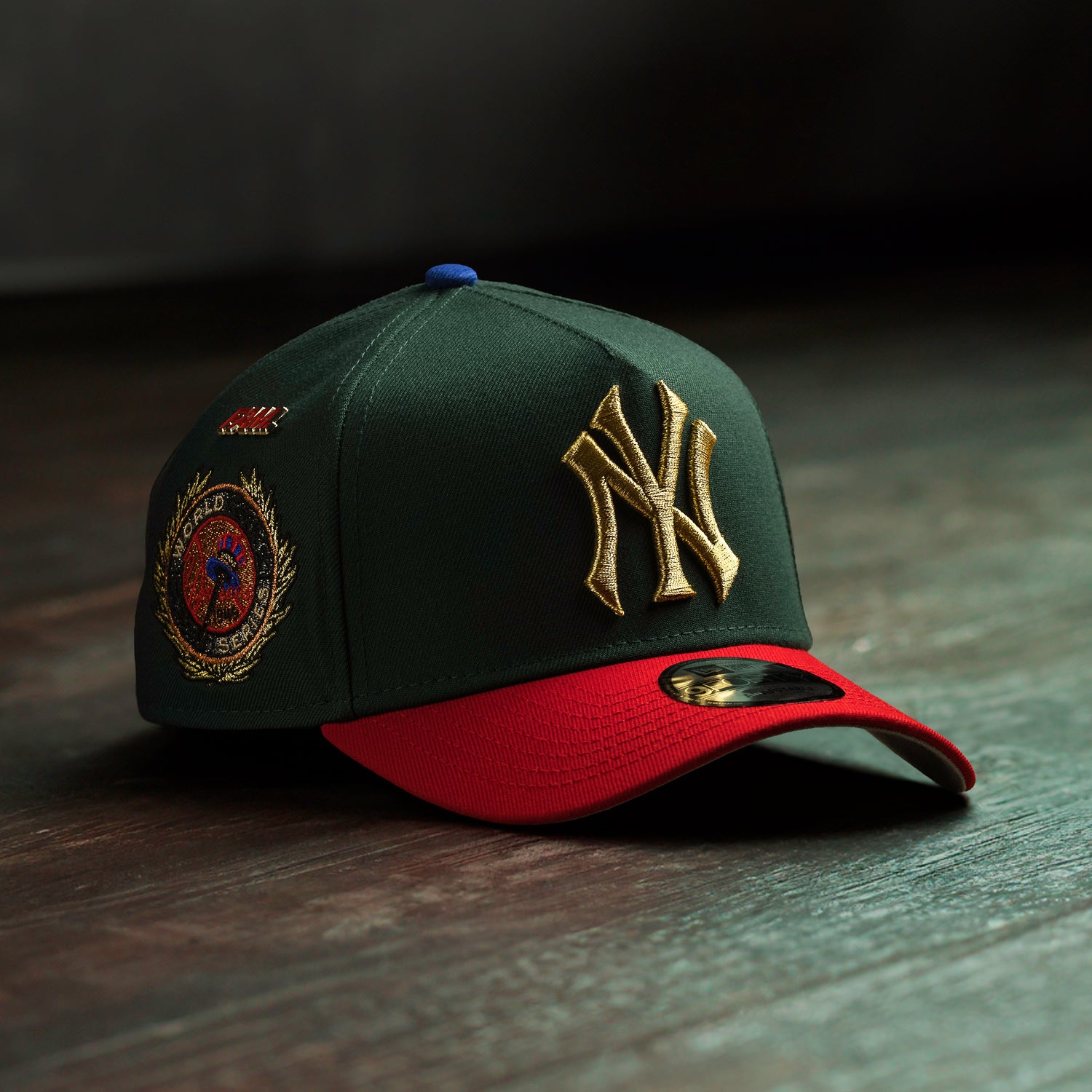 NEW YORK YANKEES MLB GREEN SCARLET TWO TONE GREY UV / NEW ERA 9FORTY A-FRAME