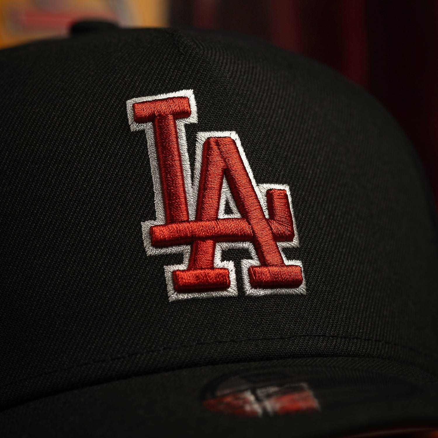 LOS ANGELES DODGERS MLB BLACK RED UV / NEW ERA 9FORTY A-FRAME
