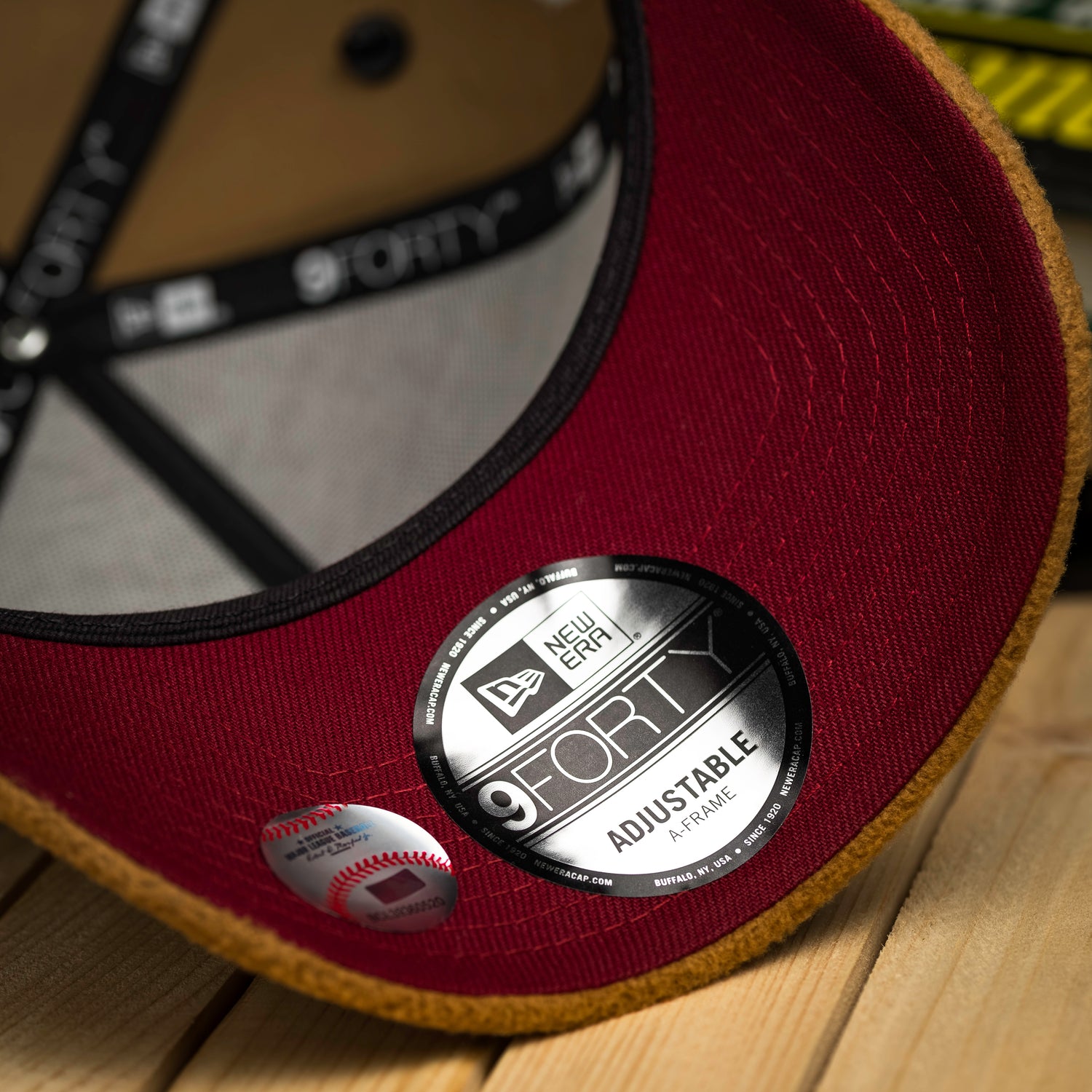 TORONTO BLUE JAYS MLB KHAKI FLEECE BRONZE TWO TONE CARDINAL UV / NEW ERA 9FORTY A-FRAME